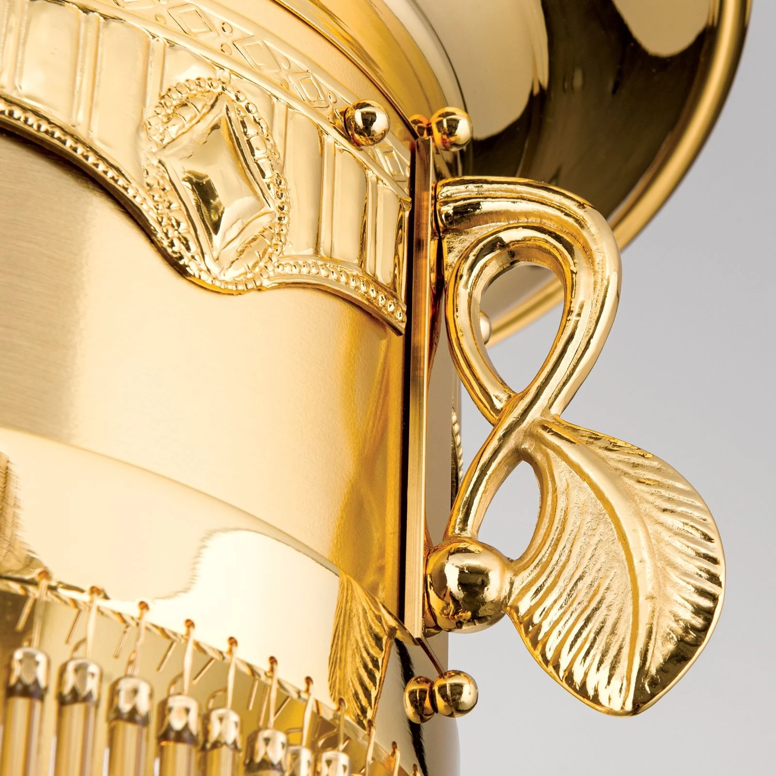 Plafonska lampa ADELE, 24-karatno pozlaćena, kristalni stakleni štapići, Ø 18 cm - 6