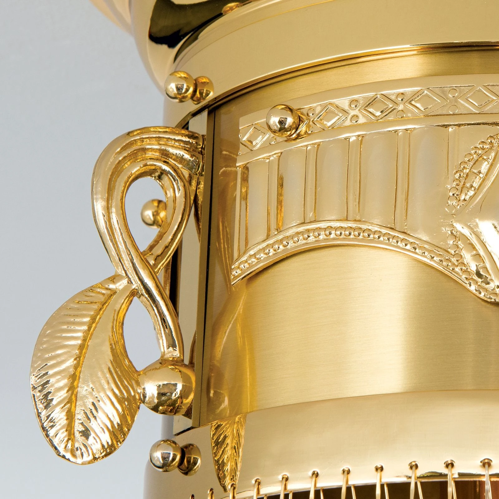 Plafonska lampa ADELE, 24-karatno pozlaćena, kristalni stakleni štapići, Ø 24 cm - 6