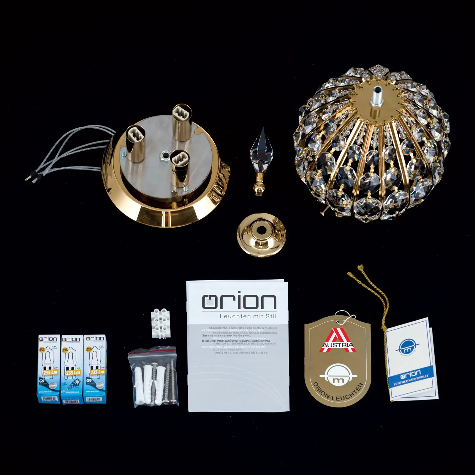 Plafonska lampa ORIENTAL, zlato, 17 cm - 8