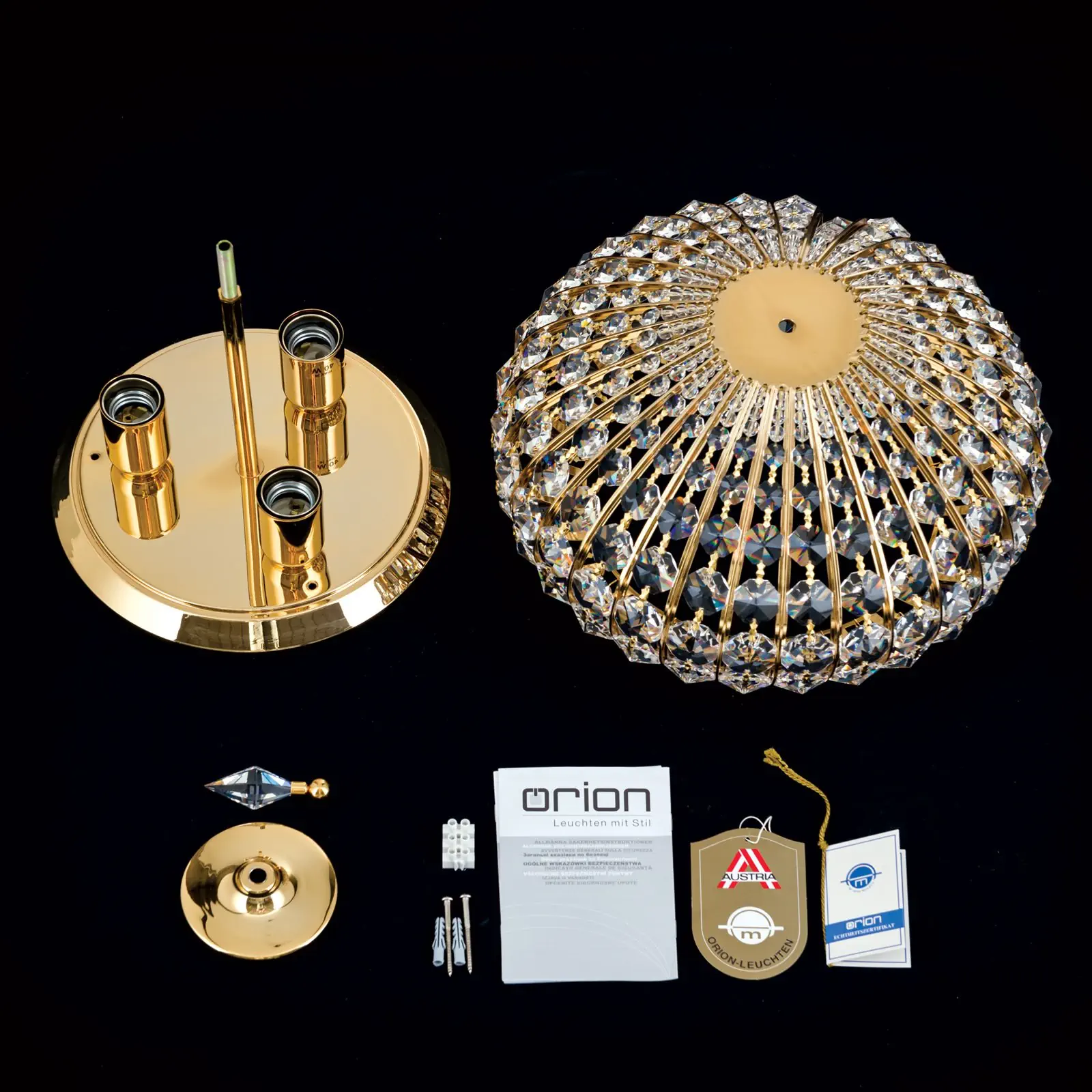 Plafonska lampa ORIENTAL, zlato, 34 cm - 8