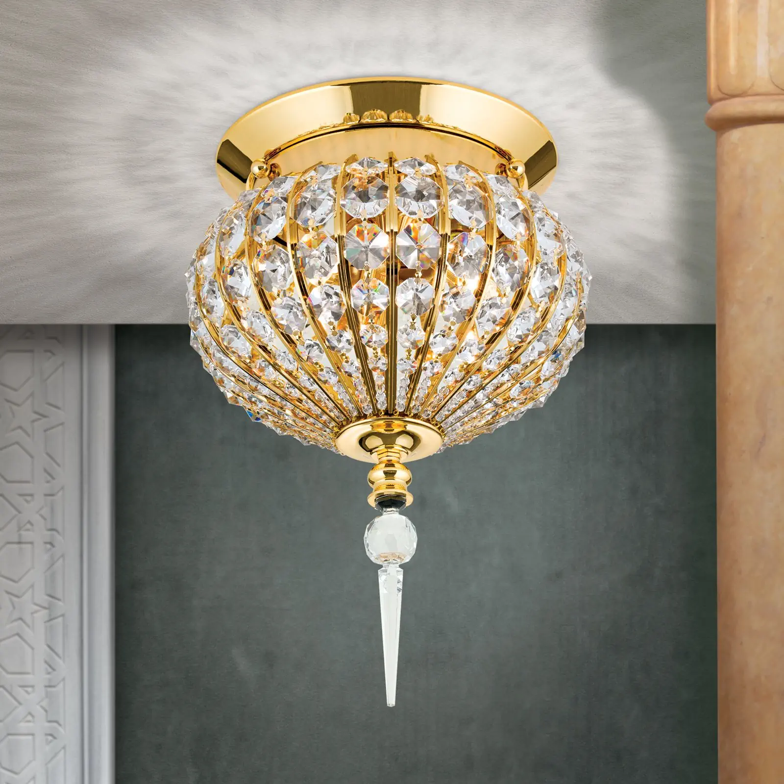 Plafonska lampa ORIENTAL, zlato, Ø 24 cm - 2