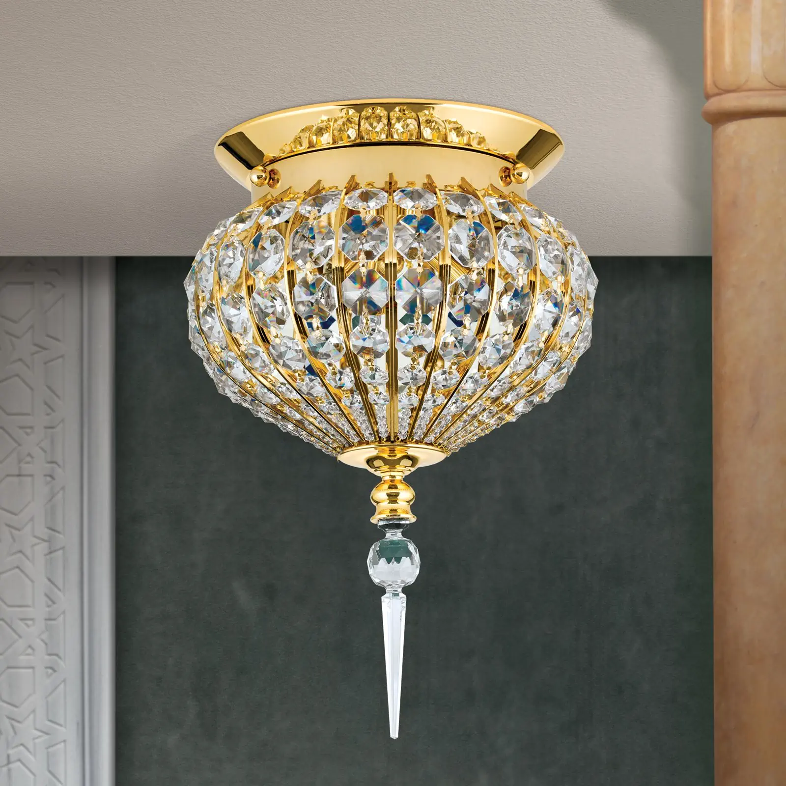 Plafonska lampa ORIENTAL, zlato, Ø 24 cm - 3