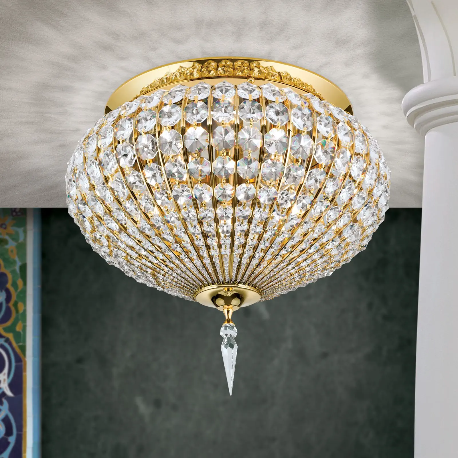 Plafonska lampa ORIENTAL, zlato, 50 cm - 2