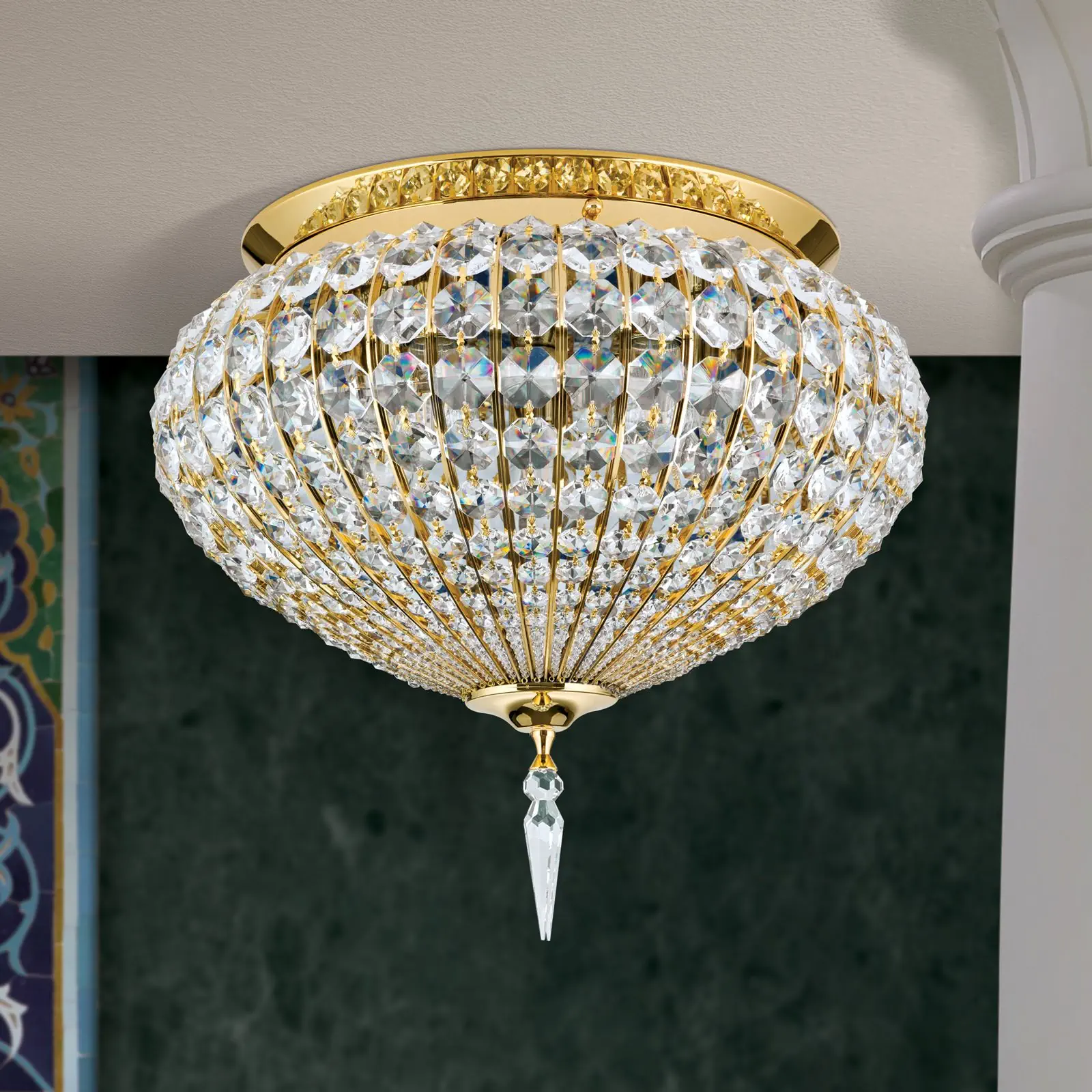 Plafonska lampa ORIENTAL, zlato, 50 cm - 3