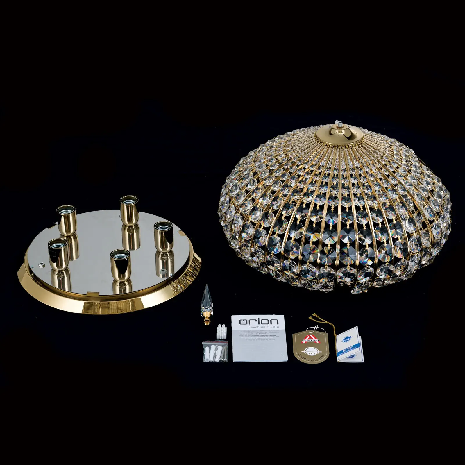 Plafonska lampa ORIENTAL, zlato, 50 cm - 8