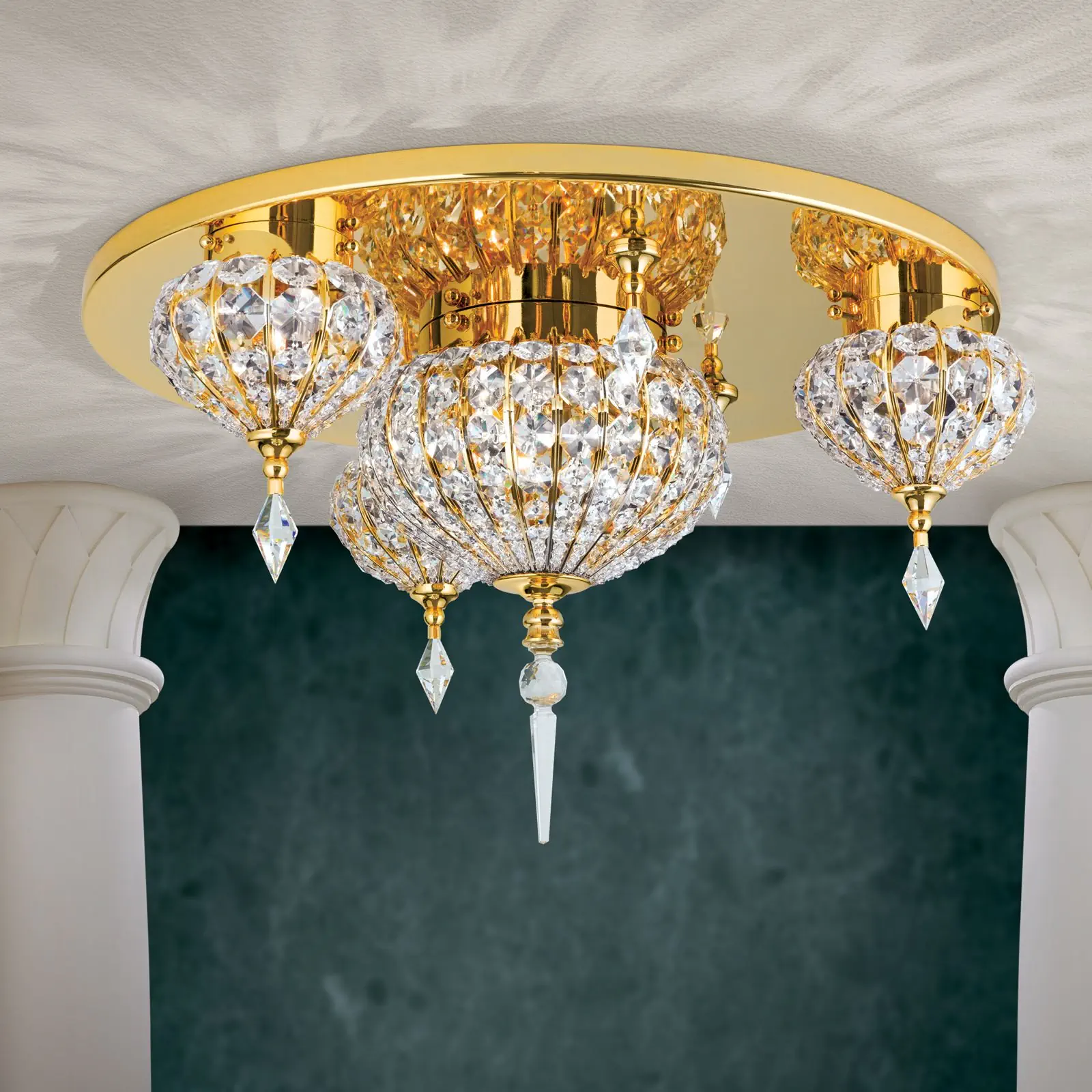 Plafonska lampa ORIENTAL, zlato, Ø 62 cm - 2