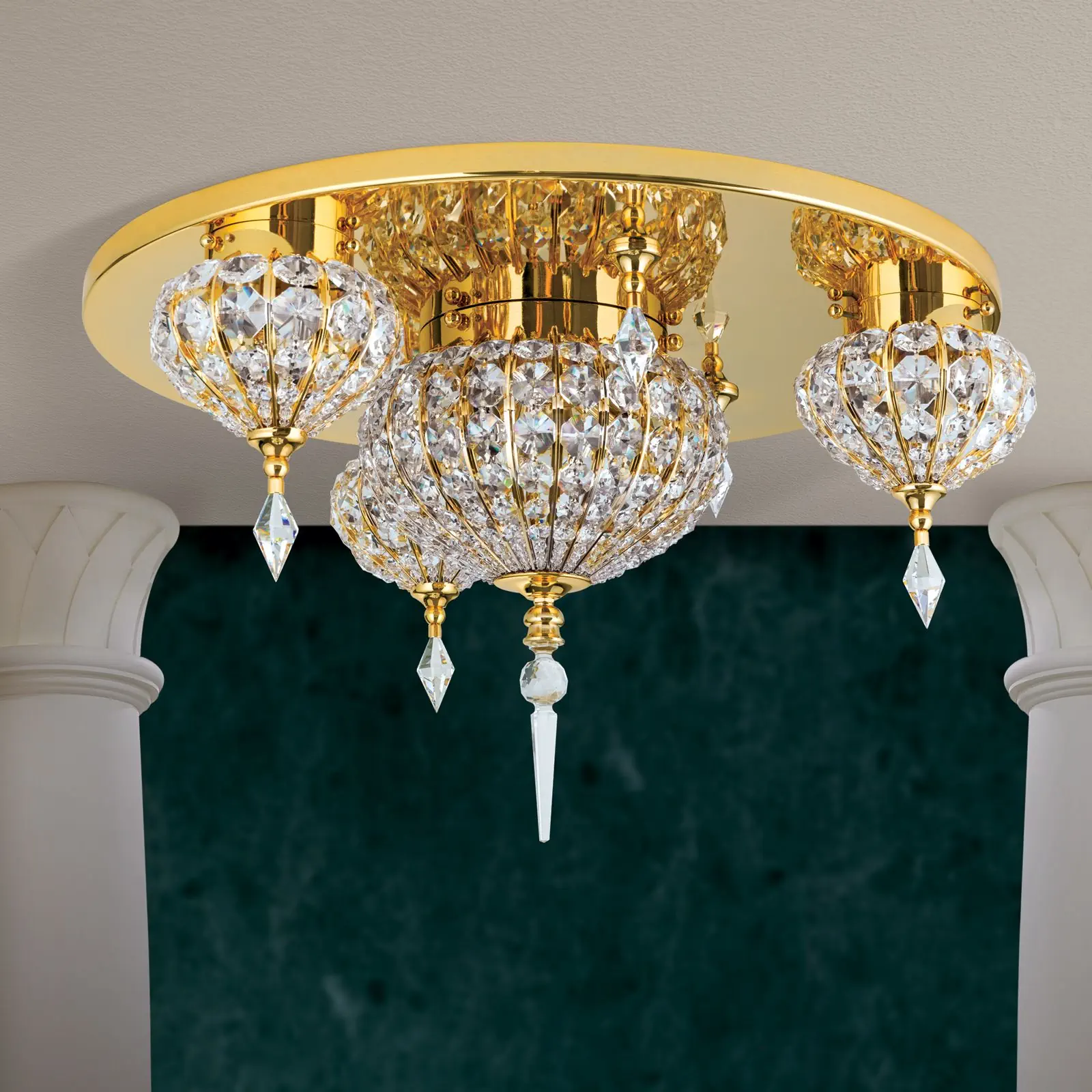 Plafonska lampa ORIENTAL, zlato, Ø 62 cm - 3