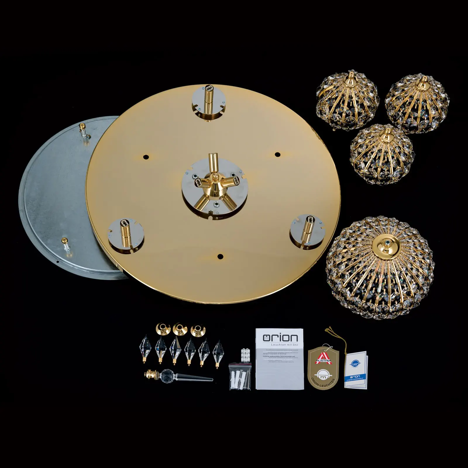 Plafonska lampa ORIENTAL, zlato, Ø 62 cm - 8