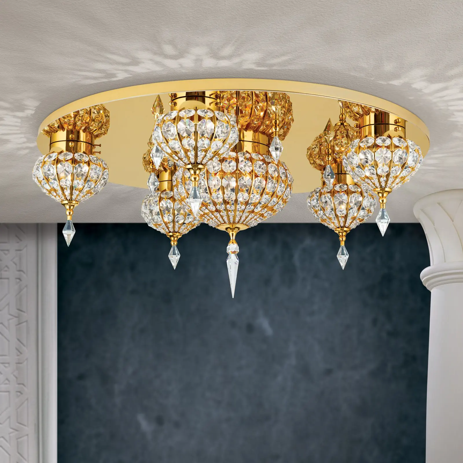 Plafonska lampa ORIENTAL, zlato, Ø 82 cm - 1