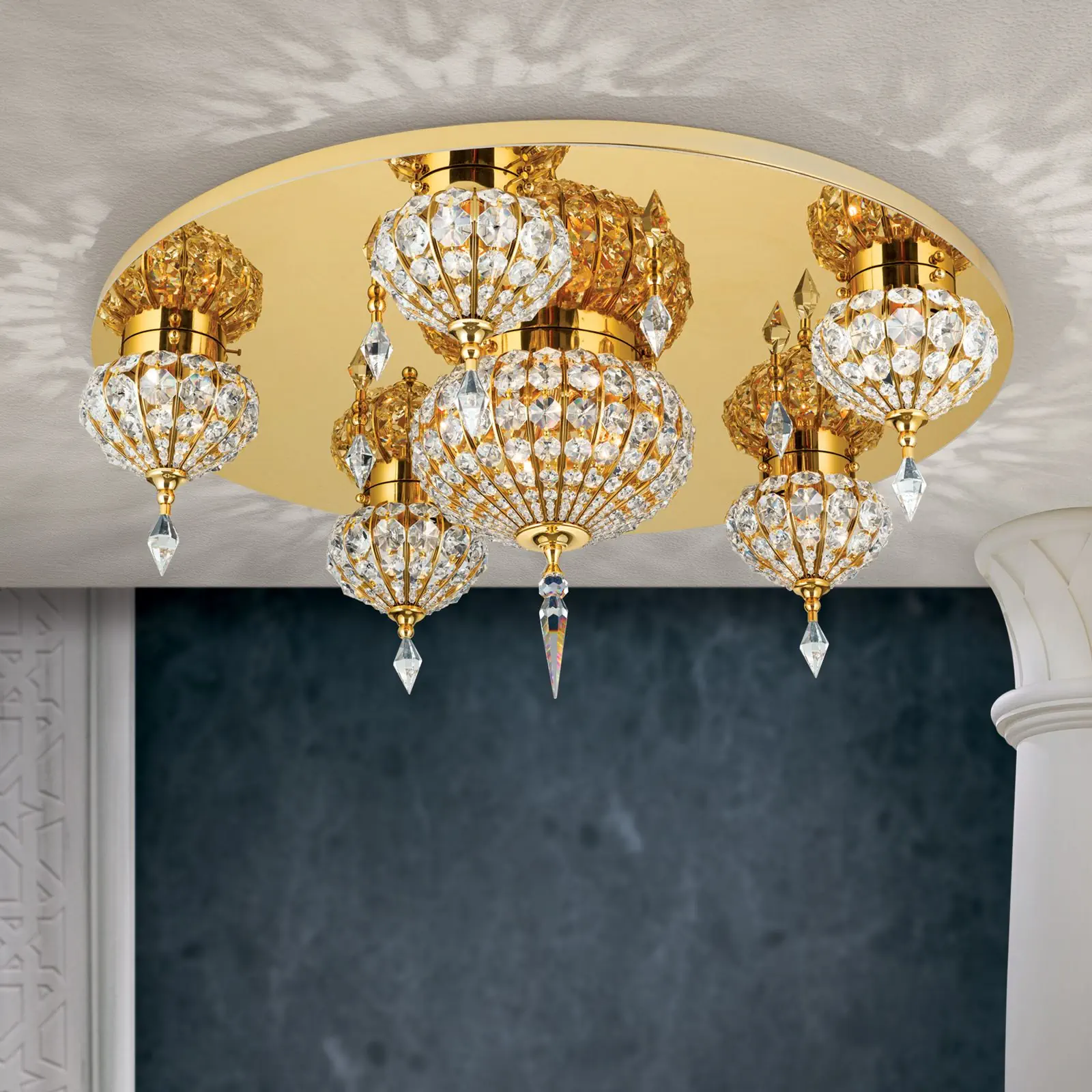 Plafonska lampa ORIENTAL, zlato, Ø 82 cm - 2