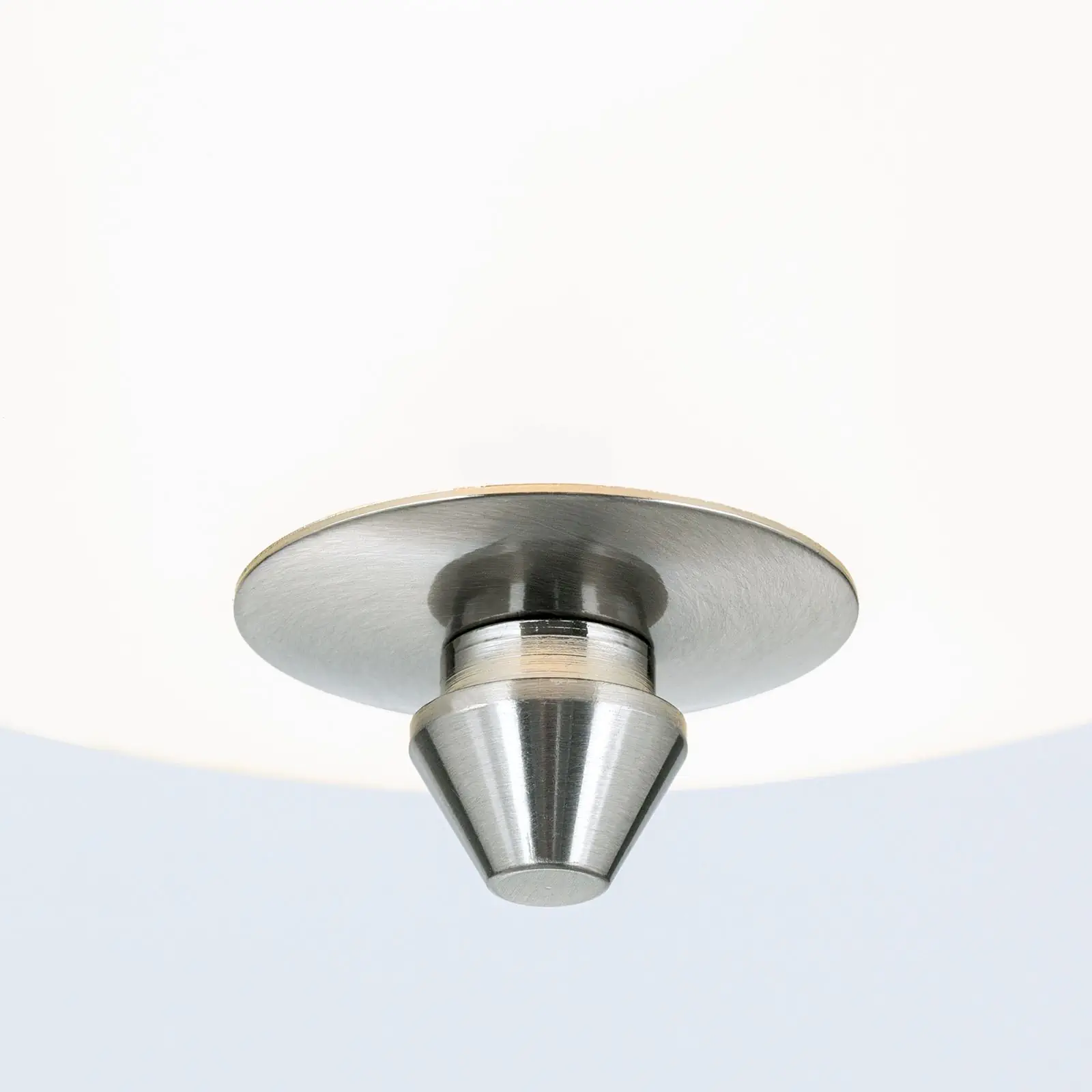 Plafonska lampa OPALDESIGN, satinirana, sa transparentnim mat staklom, Ø 25 cm - 5