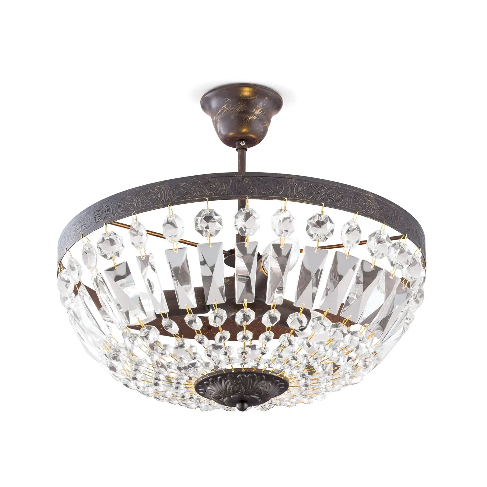 Plafonska lampa ARILA, antik, Ø 40 cm - 4