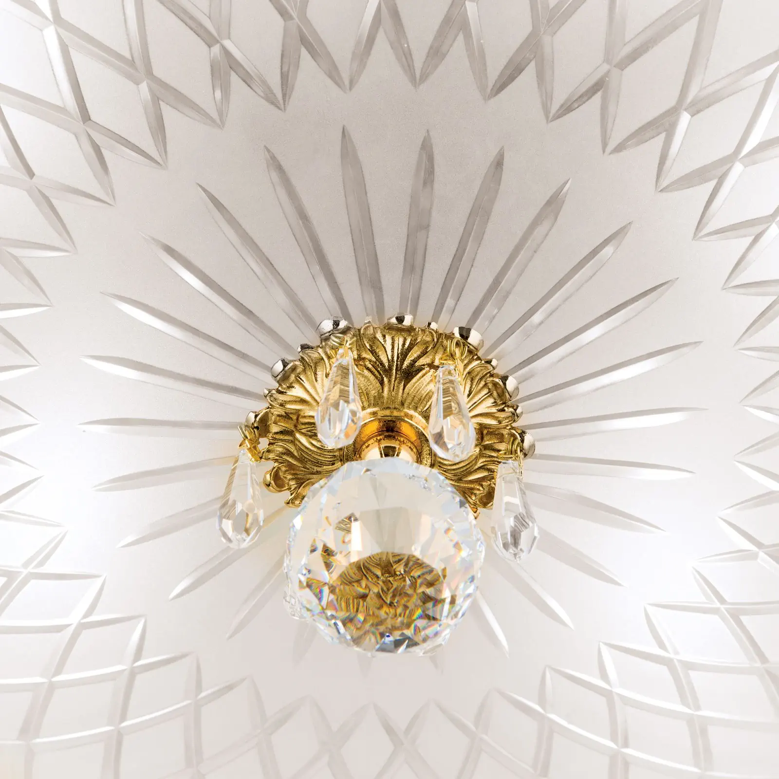 Plafonska lampa EMPIRE CRYSTAL, zlato, Ø 45 cm - 6