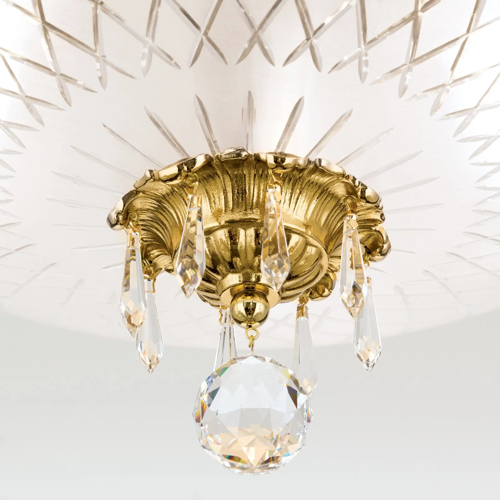 Plafonska lampa EMPIRE CRYSTAL, zlato, Ø 55 cm - 6