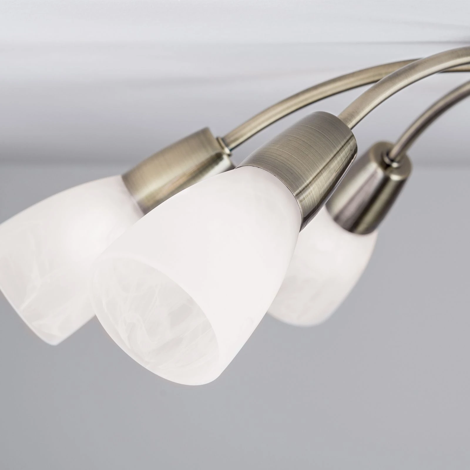 Plafonska lampa TULLO, antik mesing - 5