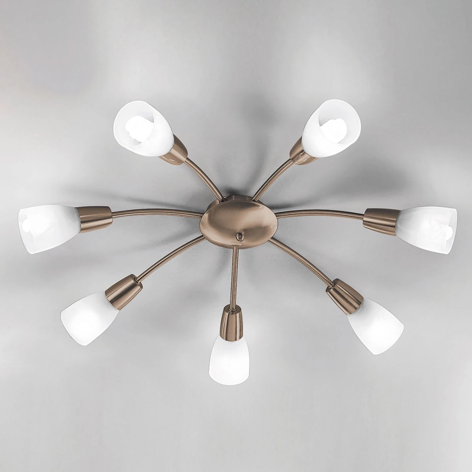 Plafonska lampa TULLO, antik mesing - 7