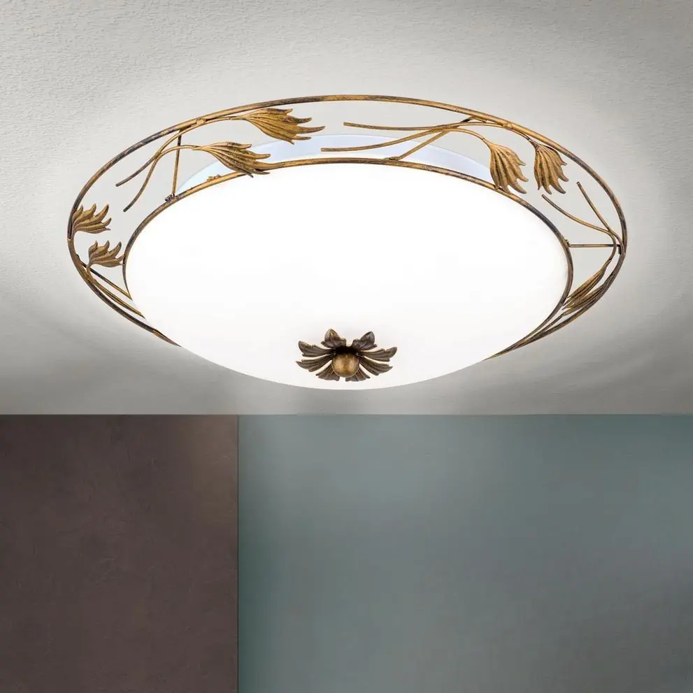 Plafonska lampa FLEUR, antik, Ø 50 cm - 1