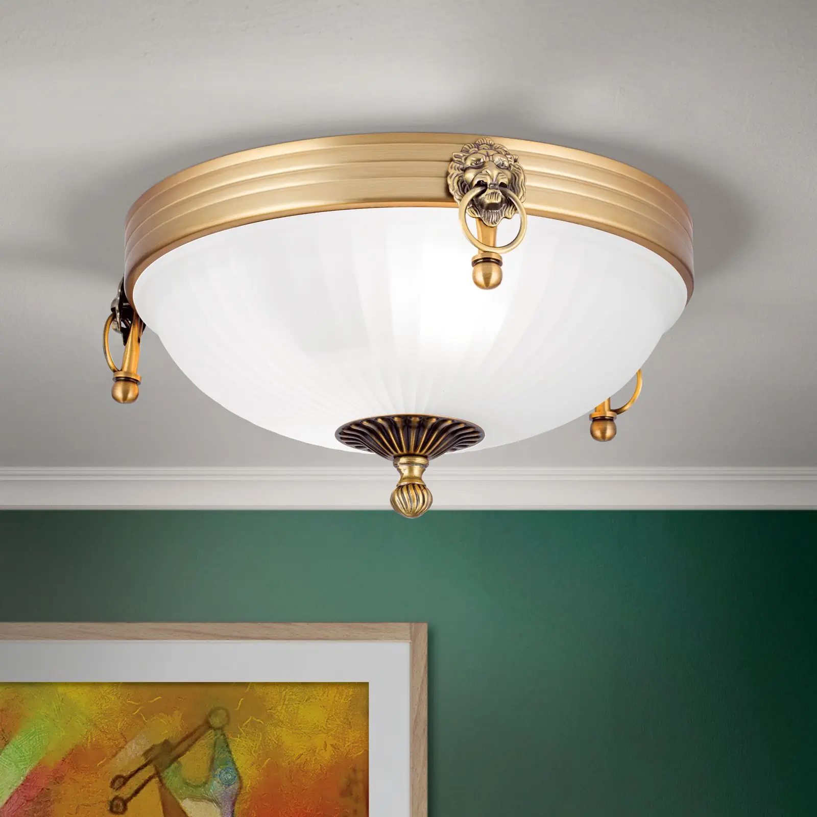 Plafonska lampa ROCCA, bronza, Ø 31 cm - 1