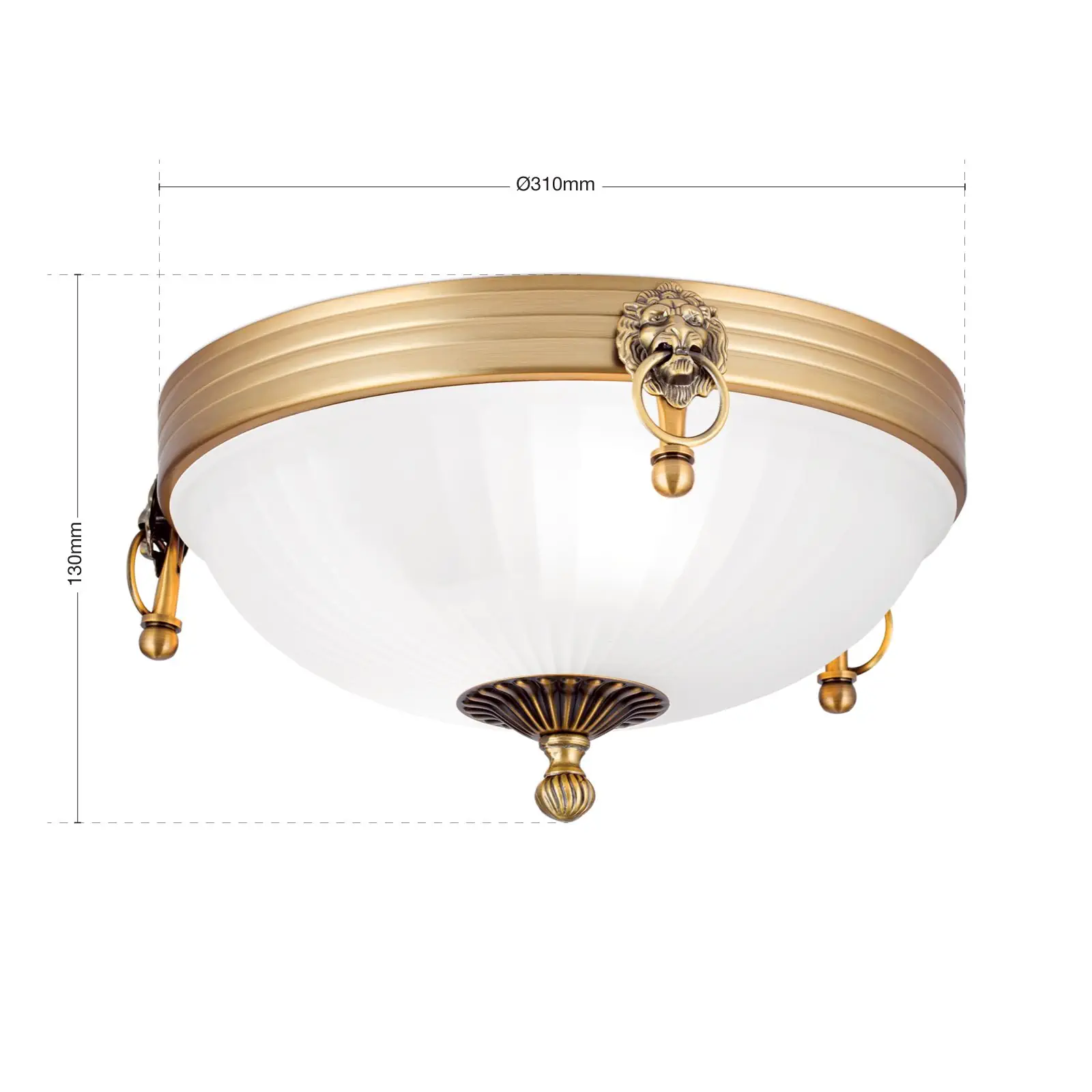 Plafonska lampa ROCCA, bronza, Ø 31 cm - 7