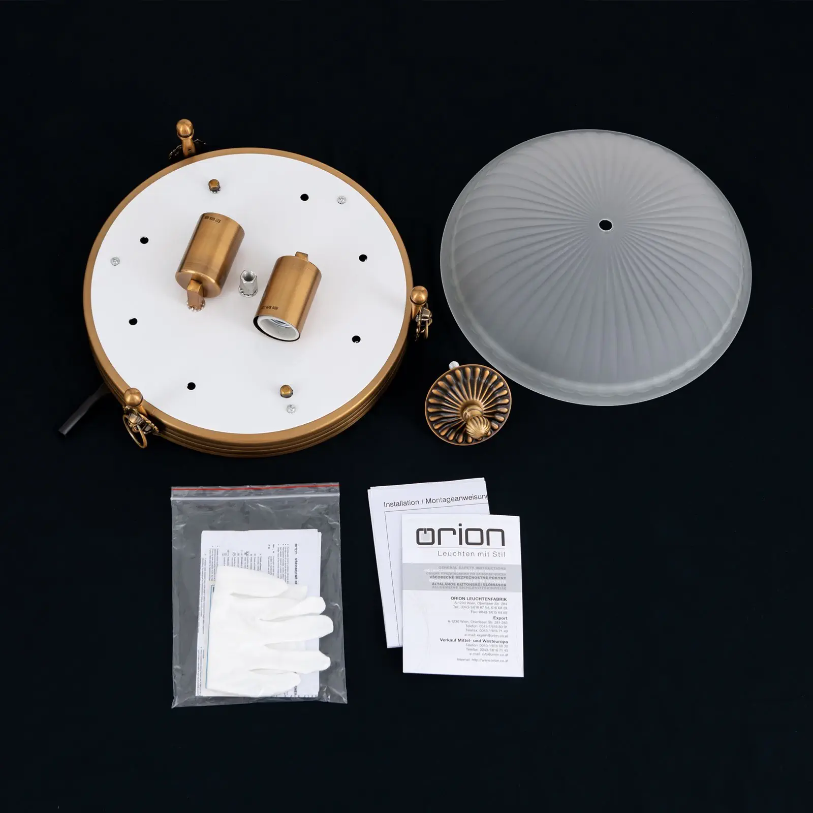 Plafonska lampa ROCCA, bronza, Ø 31 cm - 8