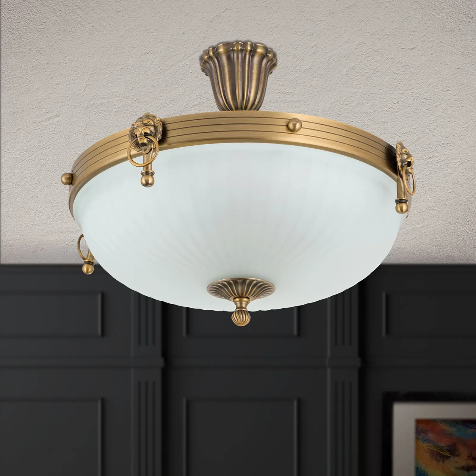 Plafonska lampa ROCCA, bronza, Ø 43 cm - 3