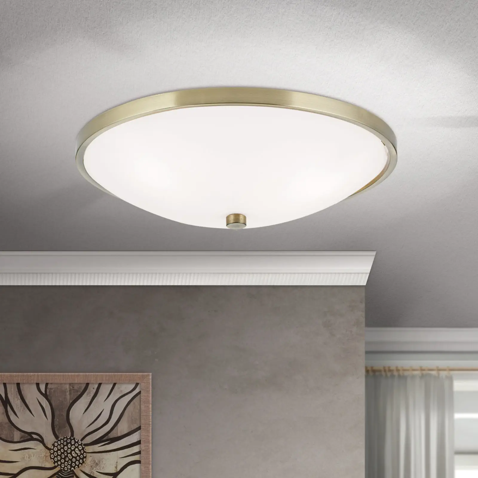 Plafonska lampa AIDA, patina, Ø 40 cm - 7