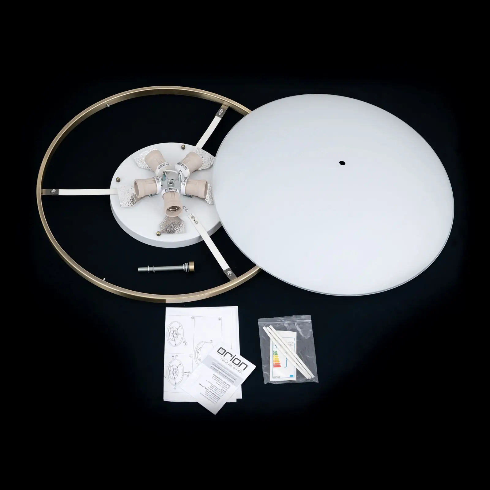 Plafonska lampa AIDA, saten, Ø 56 cm - 8