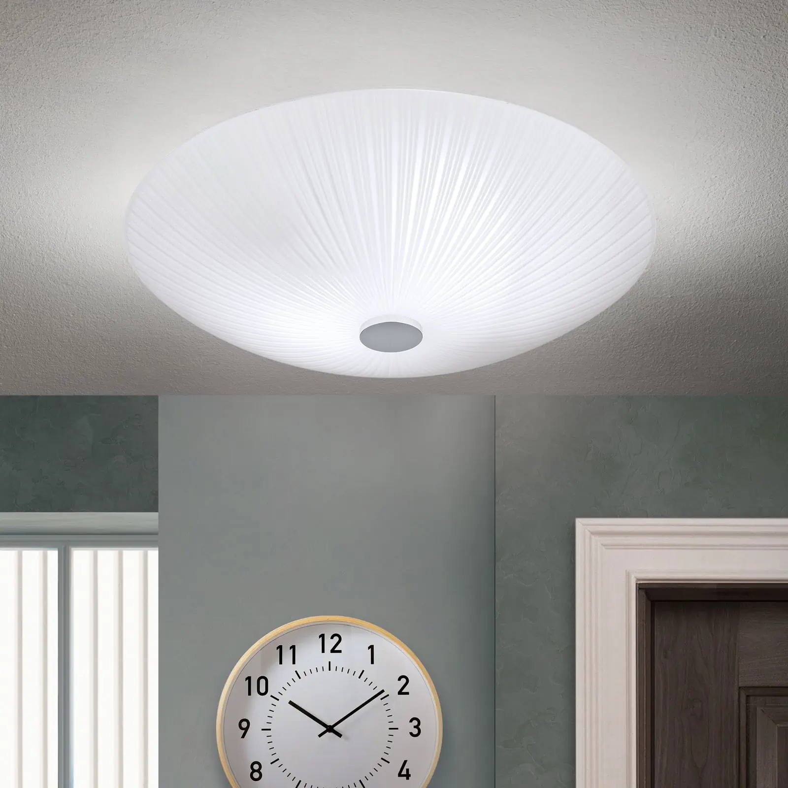 Plafonska lampa ERA, hrom, Ø 30 cm - 2