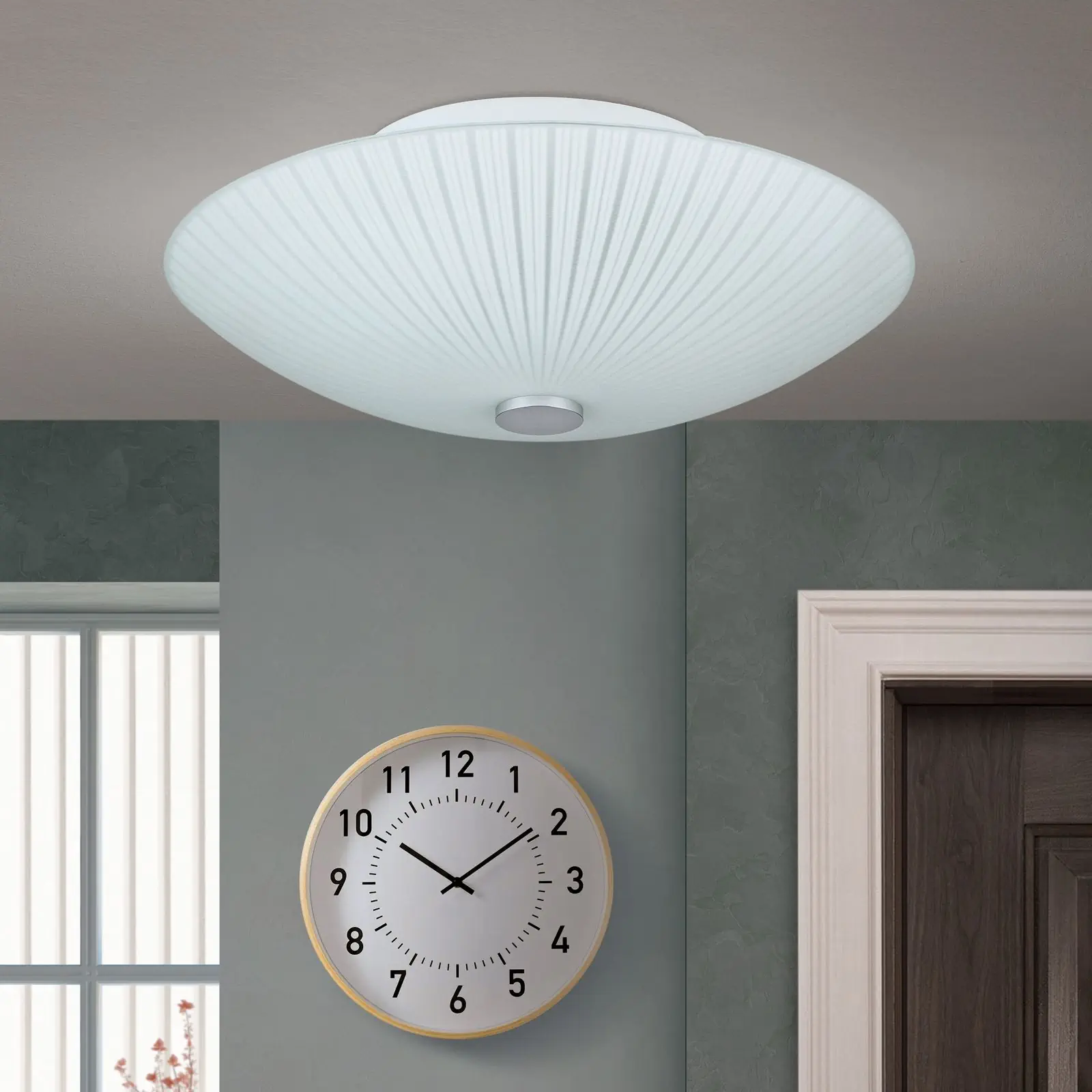 Plafonska lampa ERA, hrom, Ø 30 cm - 3