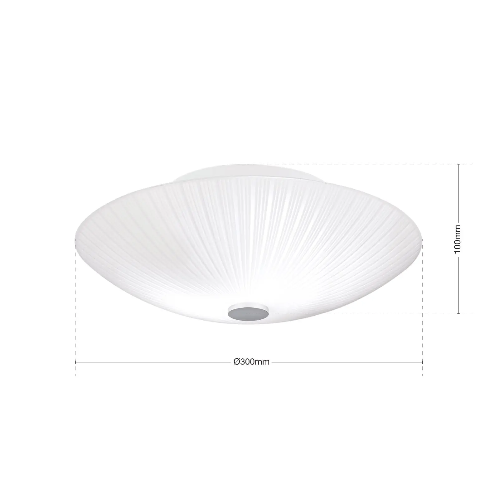 Plafonska lampa ERA, hrom, Ø 30 cm - 7