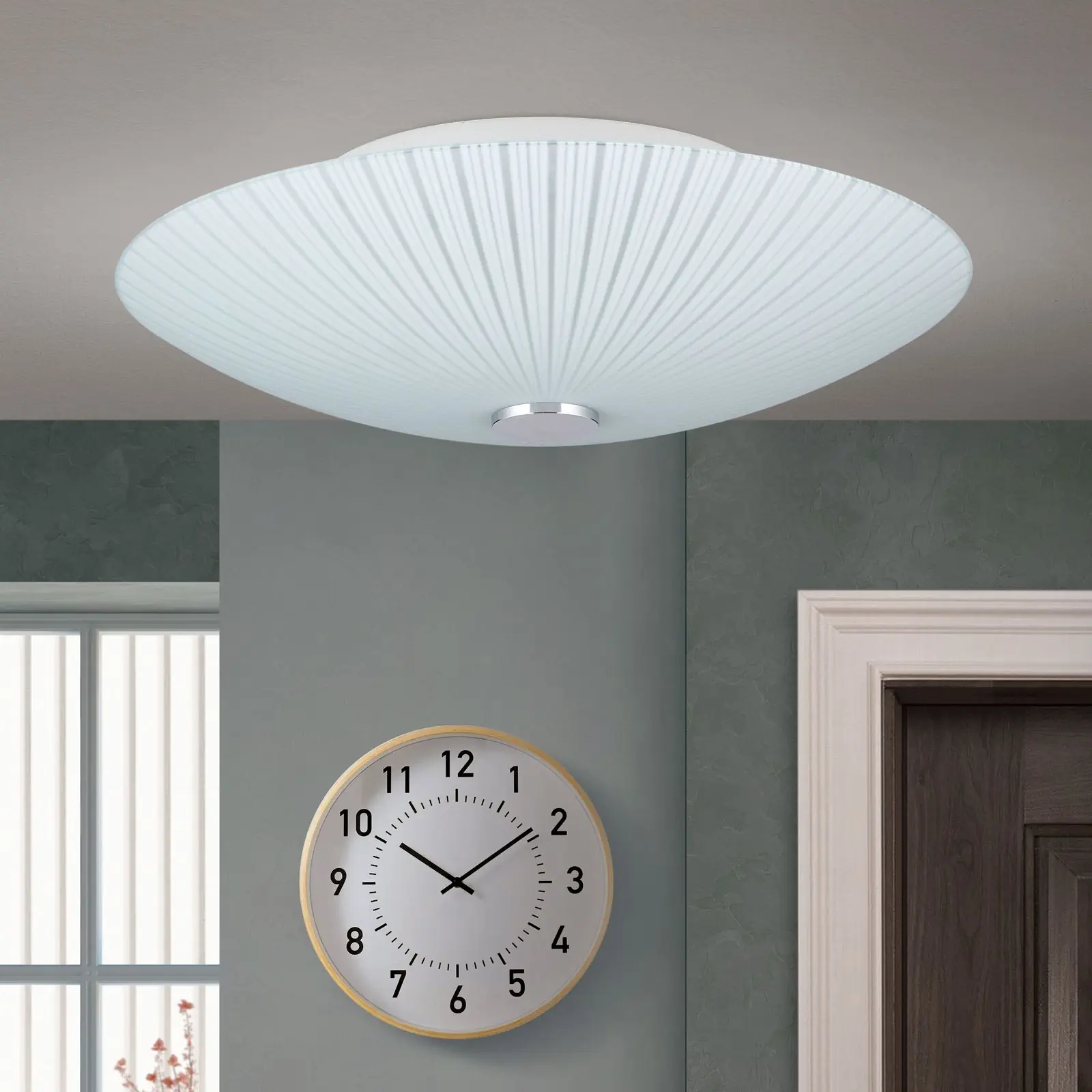 Plafonska lampa ERA, hrom, Ø 40 cm - 3