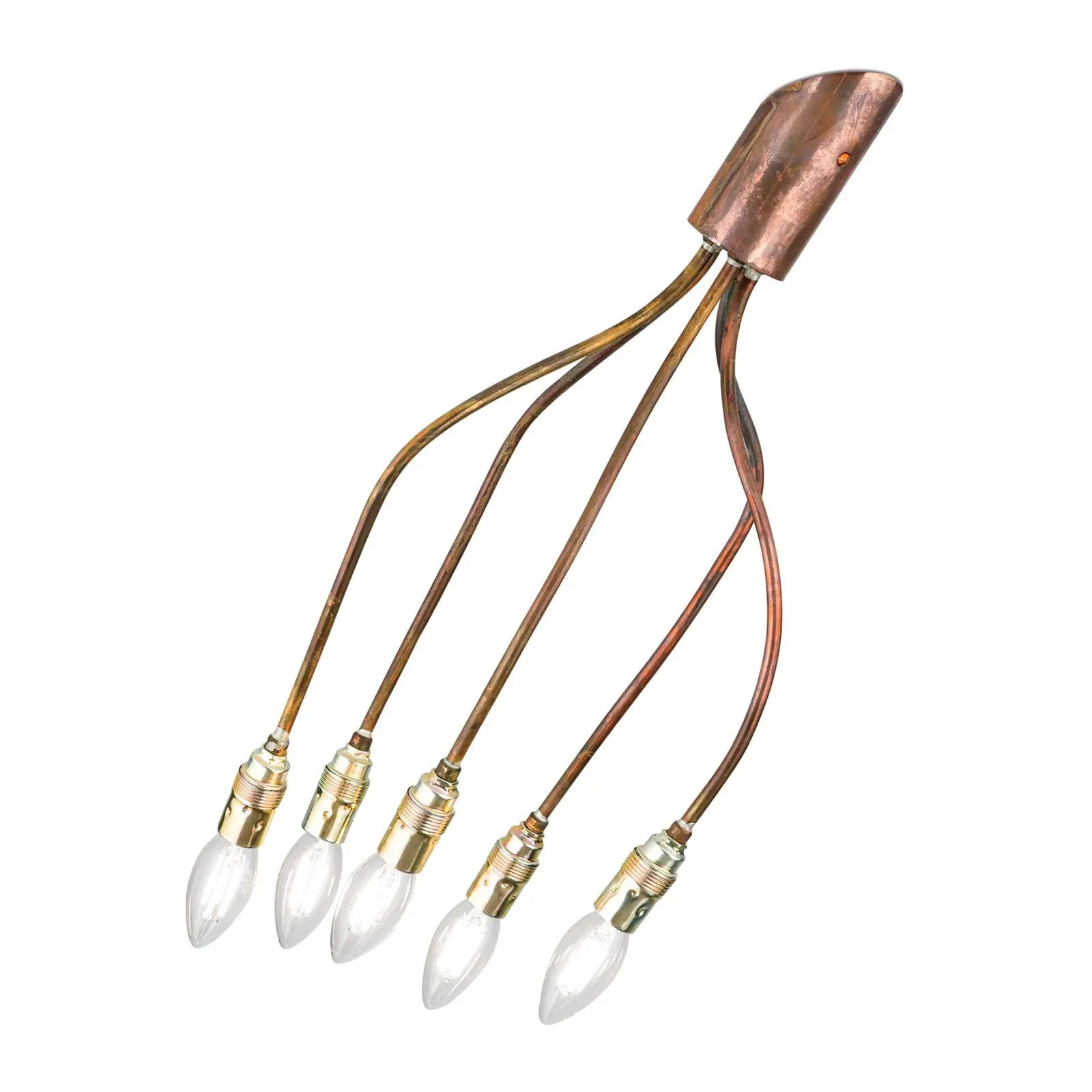 Plafonska lampa COPPY, 5 izvora svetla, bakar - 4