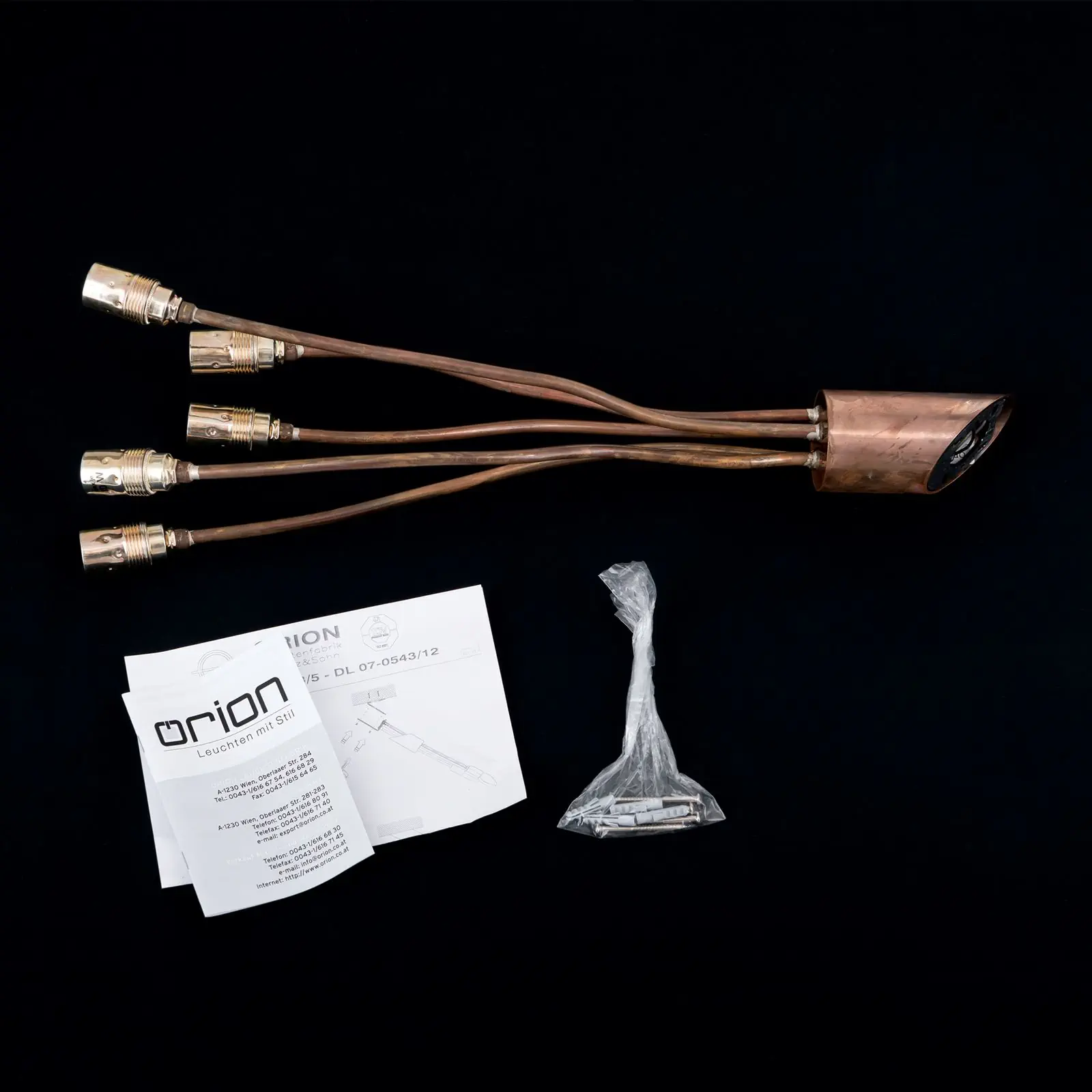 Plafonska lampa COPPY, 5 izvora svetla, bakar - 8