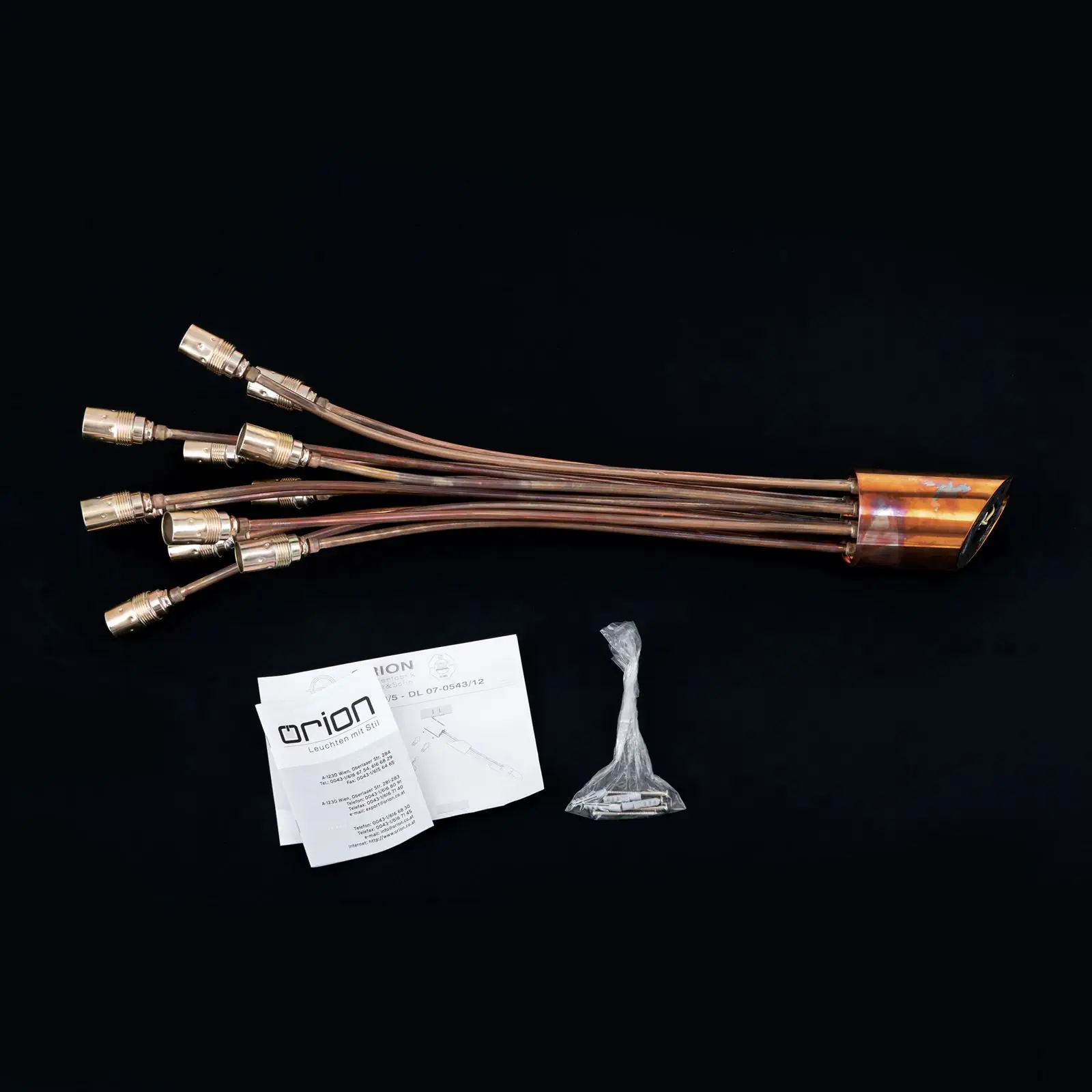 Plafonska lampa COPPY, 12 izvora svetla, bakar - 8