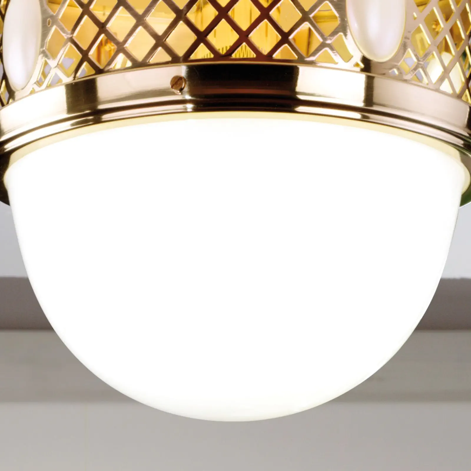 Plafonska lampa ALT WIEN, sjajni mesing, Ø 30 cm - 3