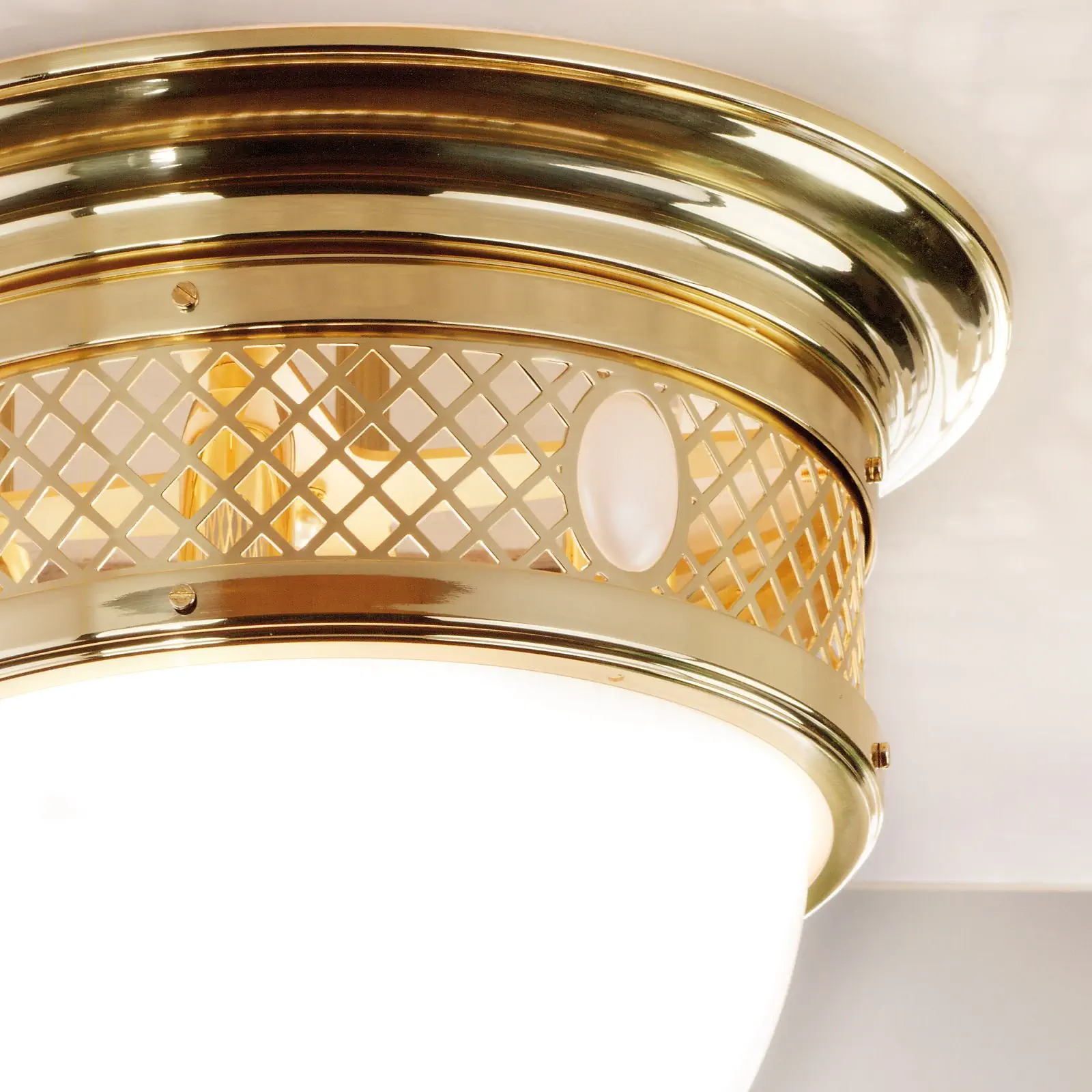 Plafonska lampa ALT WIEN, sjajni mesing, Ø 39 cm - 3