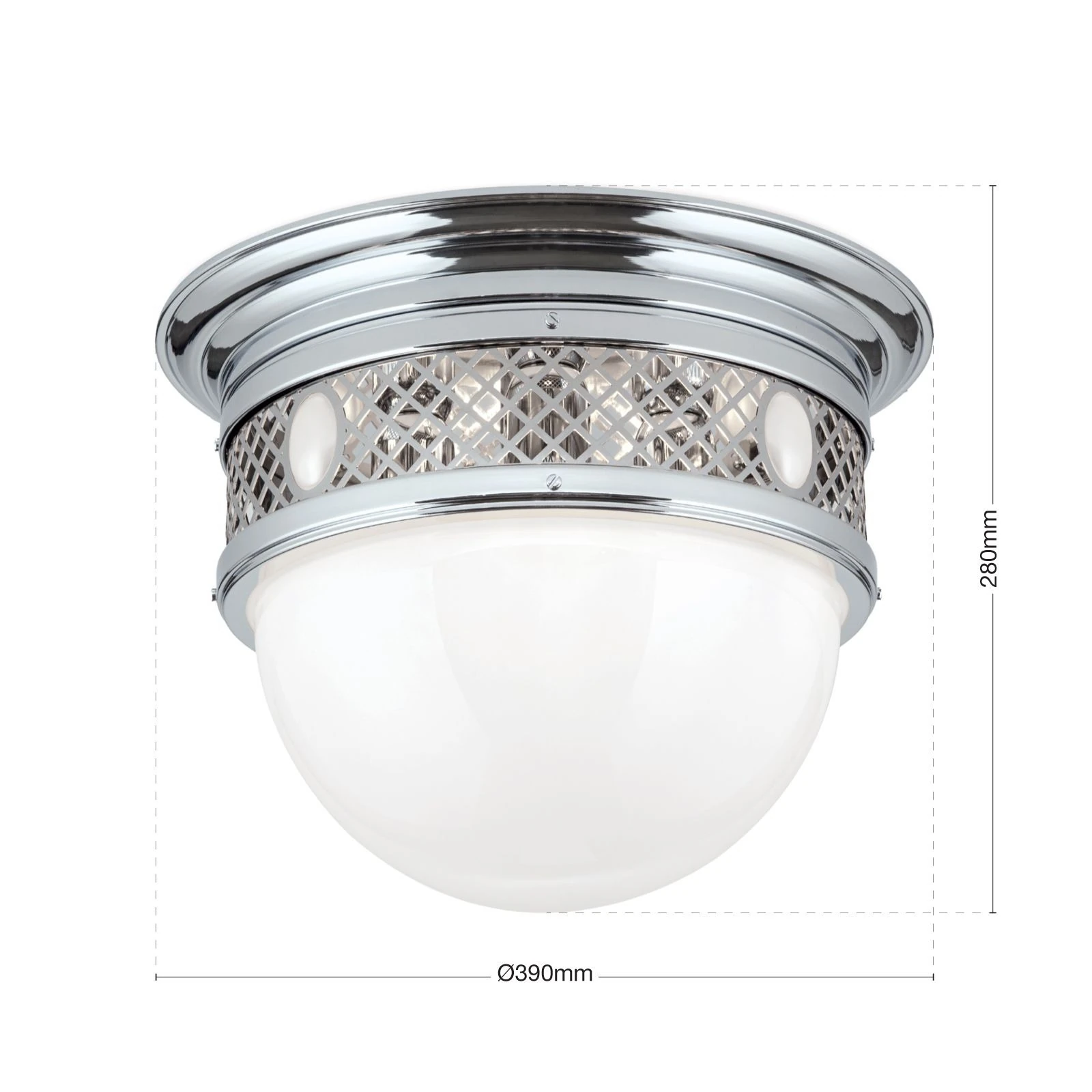 Plafonska lampa ALT WIEN, nikl, 39 cm - 7