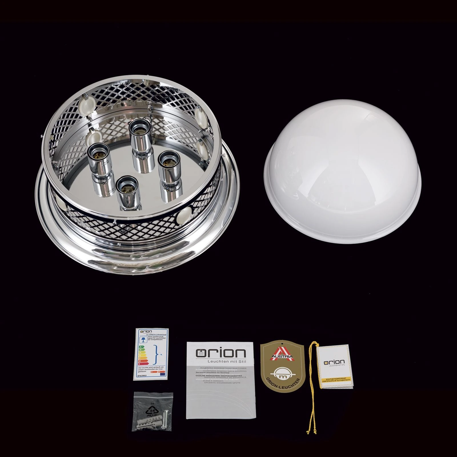 Plafonska lampa ALT WIEN, nikl, 39 cm - 8