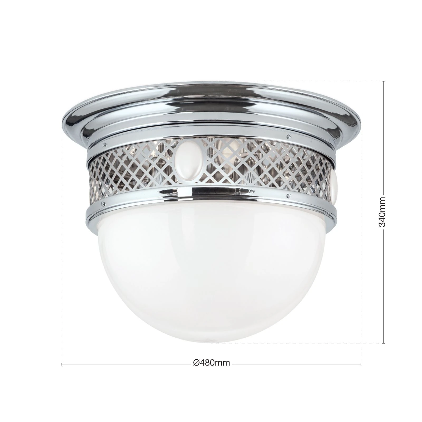 Plafonska lampa ALT WIEN, nikl, 48 cm - 7