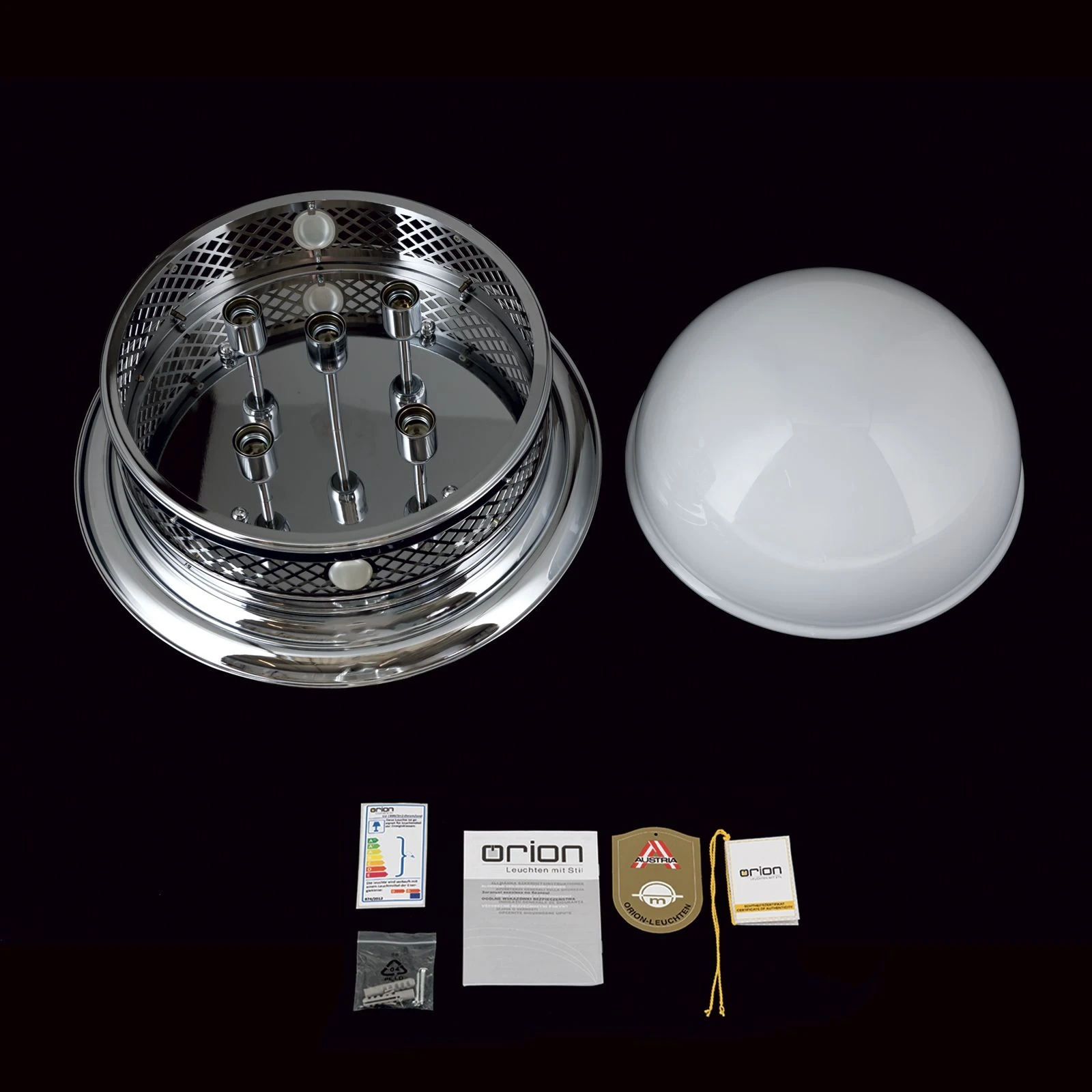 Plafonska lampa ALT WIEN, nikl, 48 cm - 8