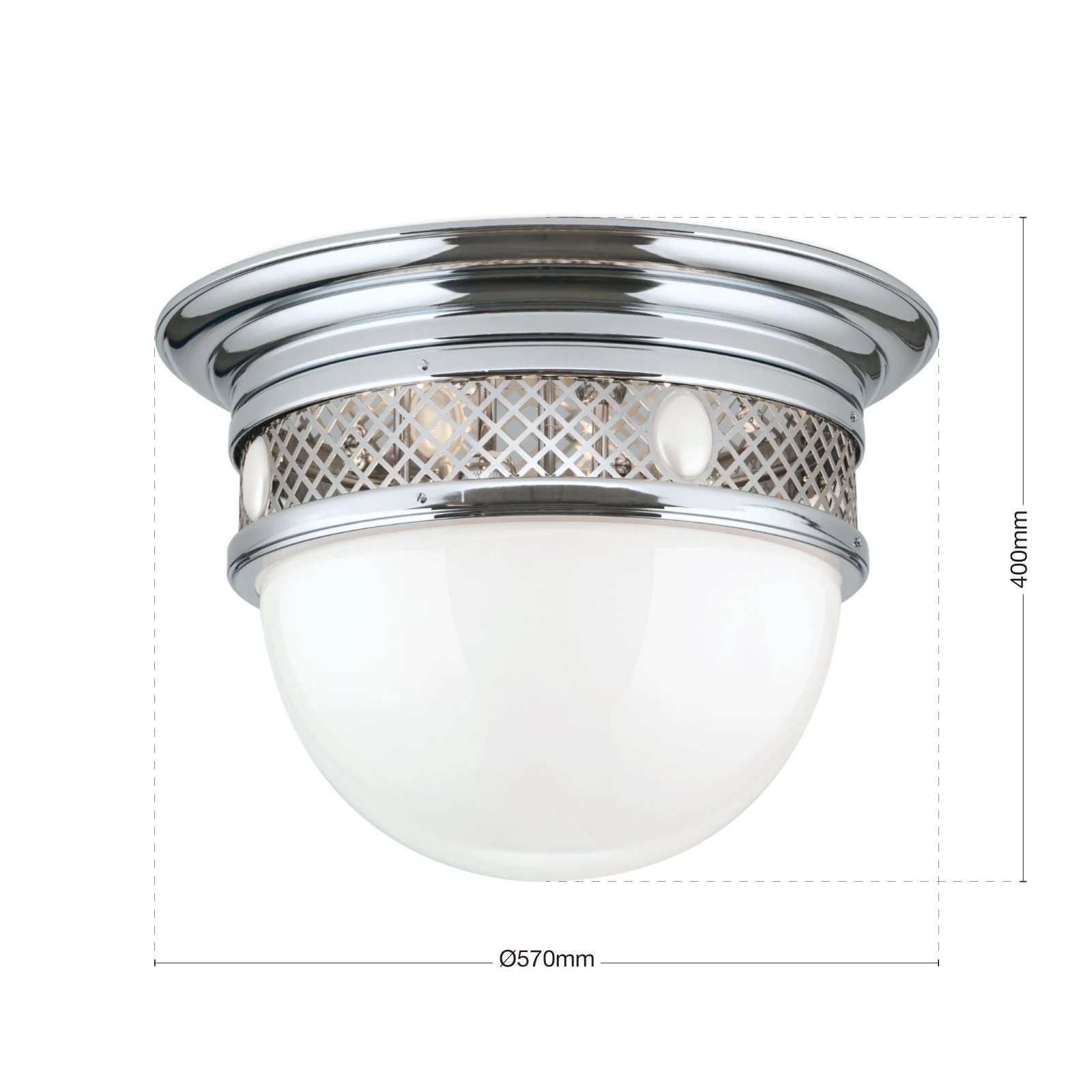 Plafonska lampa ALT WIEN, nikl, 57 cm - 7