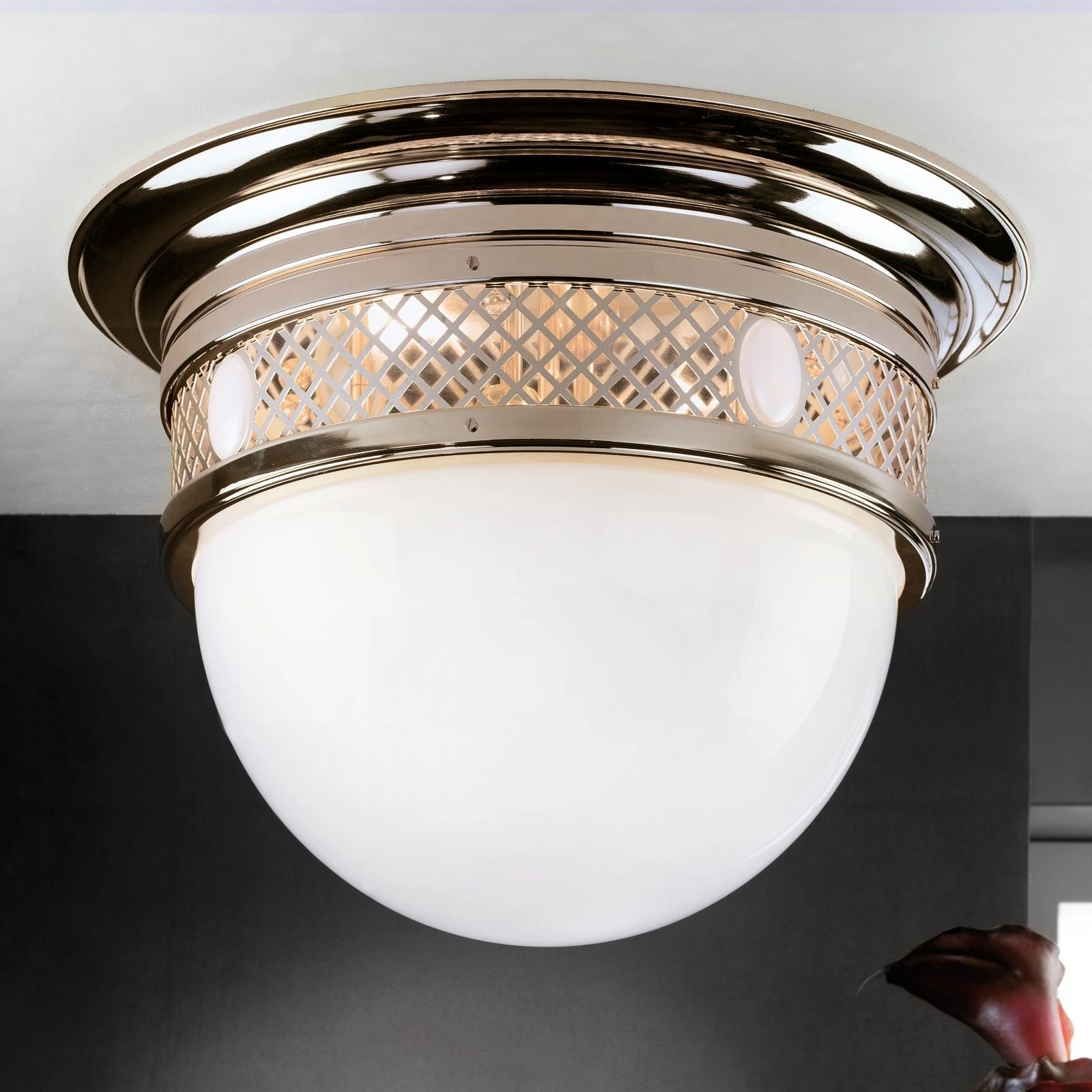 Plafonska lampa ALT WIEN, antik mesing, 57 cm - 1