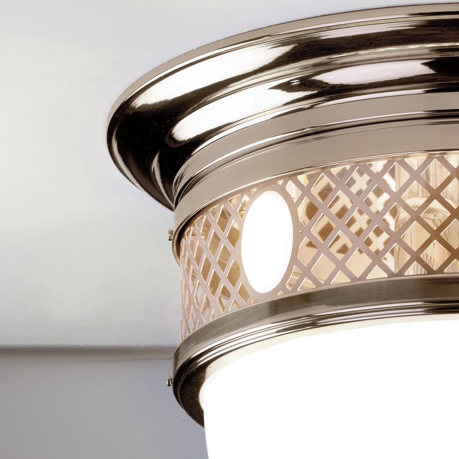 Plafonska lampa ALT WIEN, antik mesing, 48 cm - 4