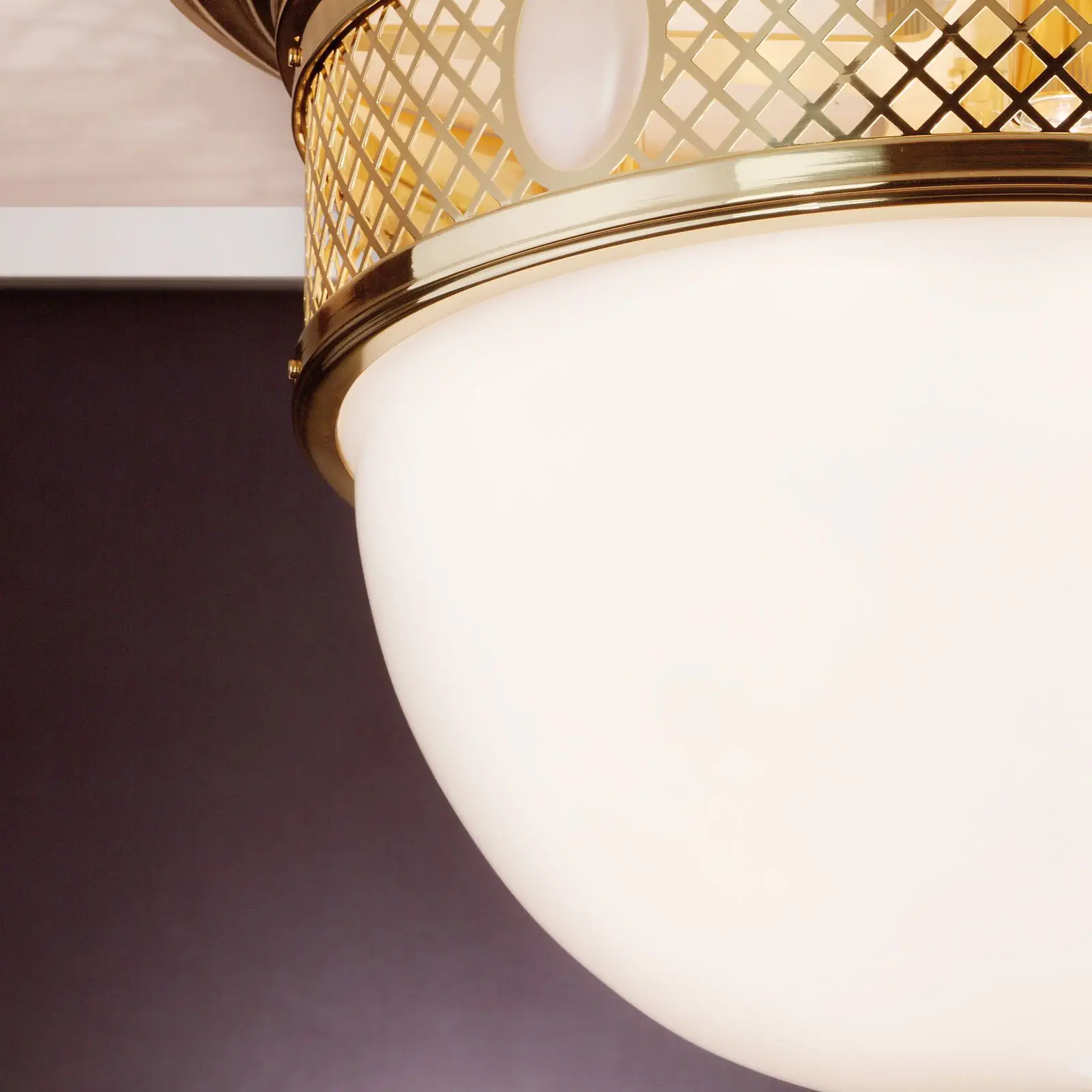 Plafonska lampa ALT WIEN, sjajni mesing, Ø 63 cm - 2