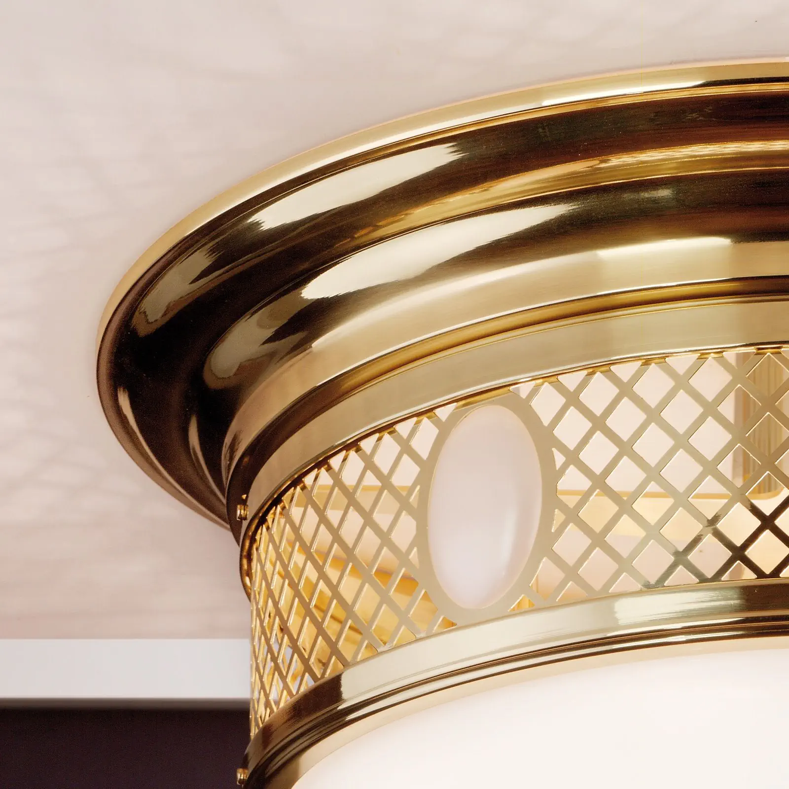 Plafonska lampa ALT WIEN, sjajni mesing, Ø 63 cm - 3