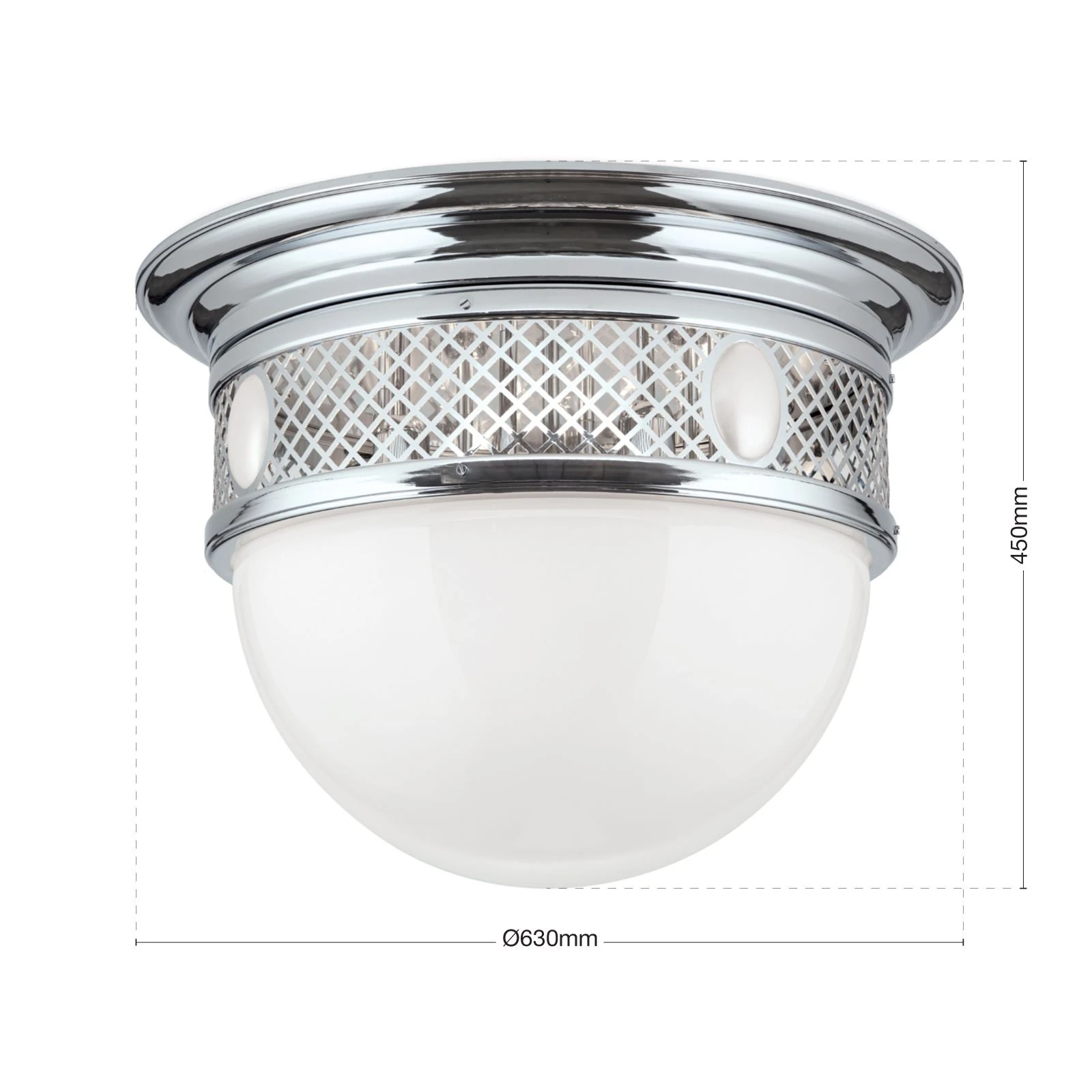 Plafonska lampa ALT WIEN, nikl, 63 cm - 7