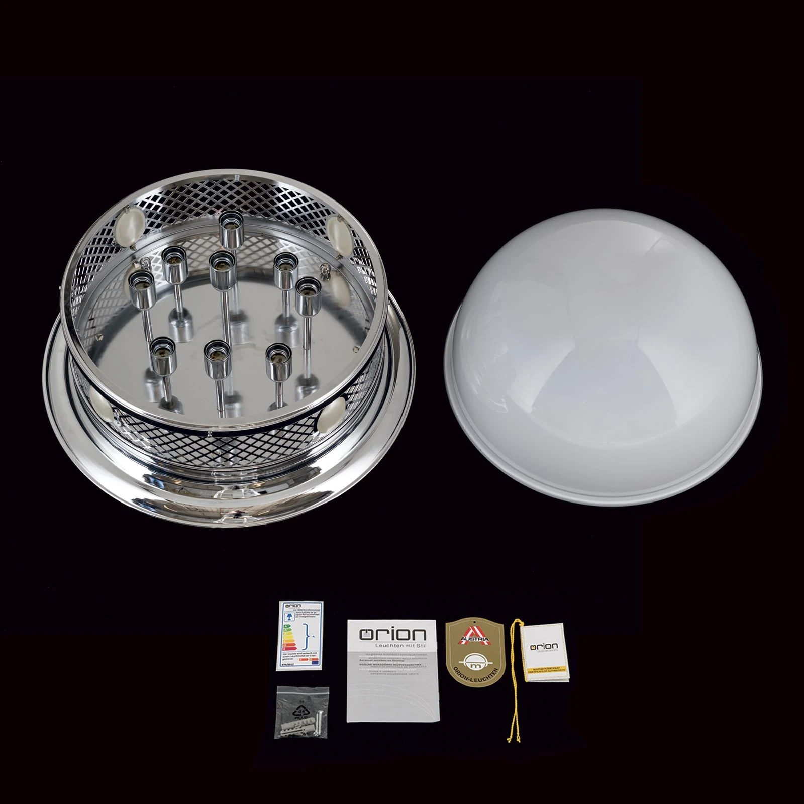 Plafonska lampa ALT WIEN, nikl, 63 cm - 8