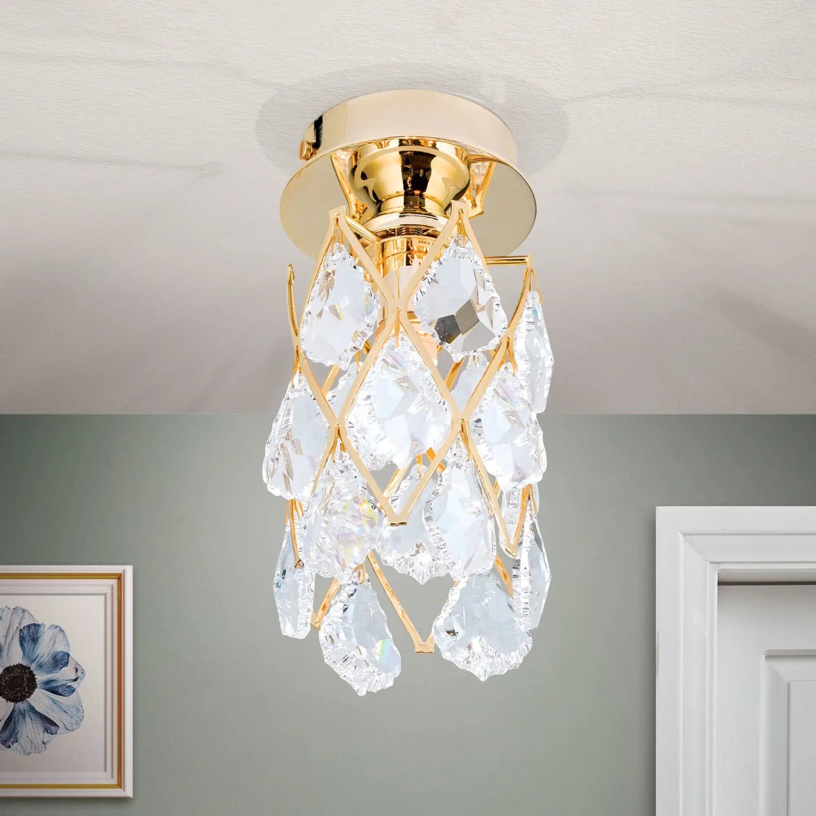 Plafonska lampa RITA, zlato - 2