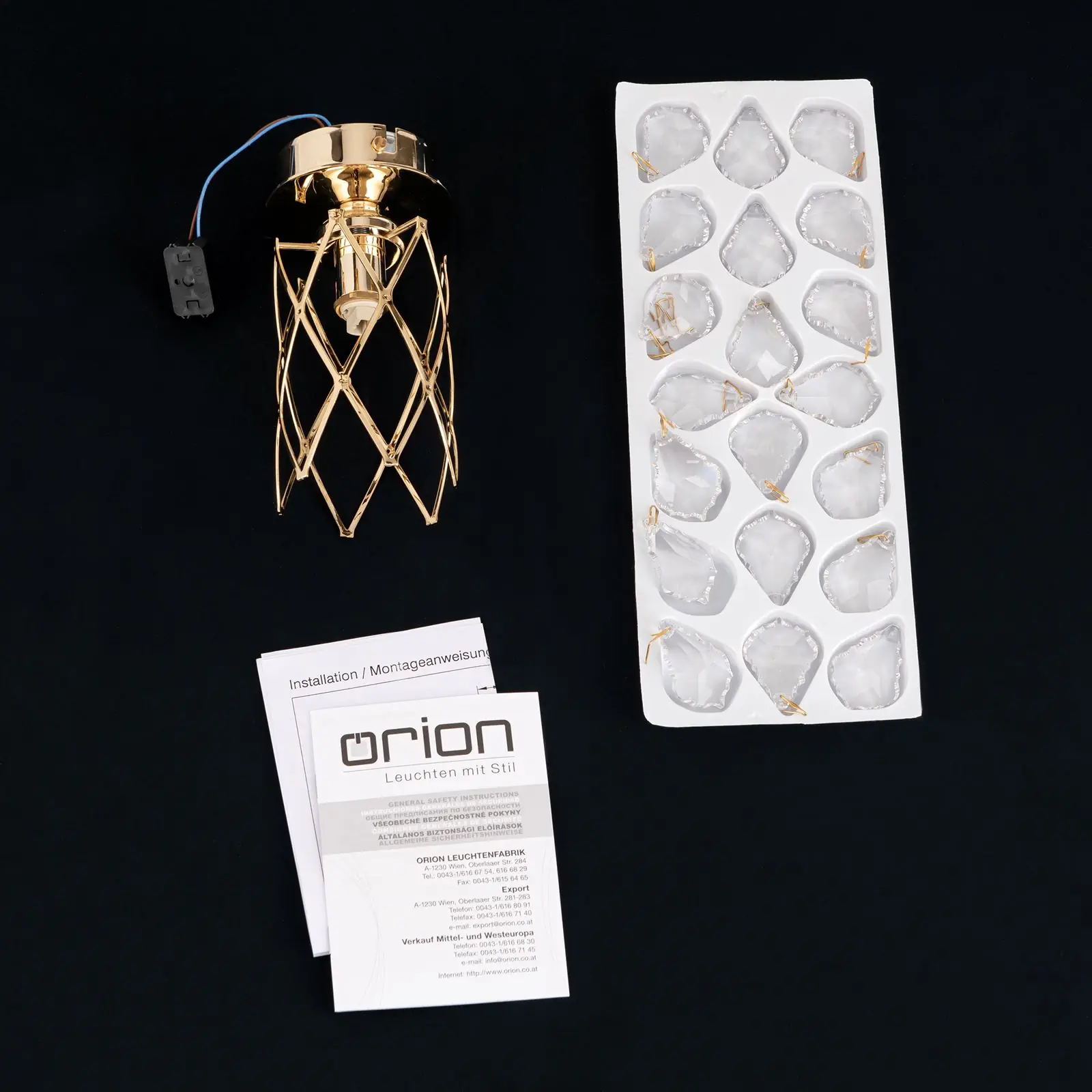 Plafonska lampa RITA, zlato - 8