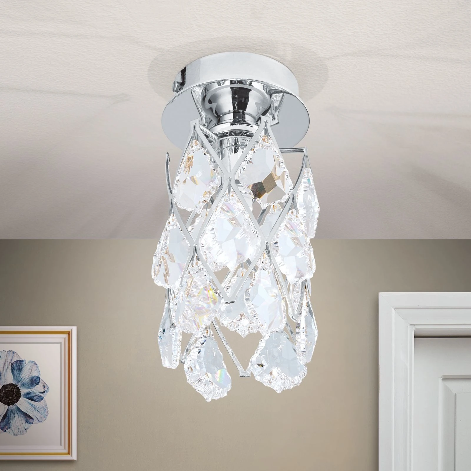 Plafonska lampa RITA, hrom - 2